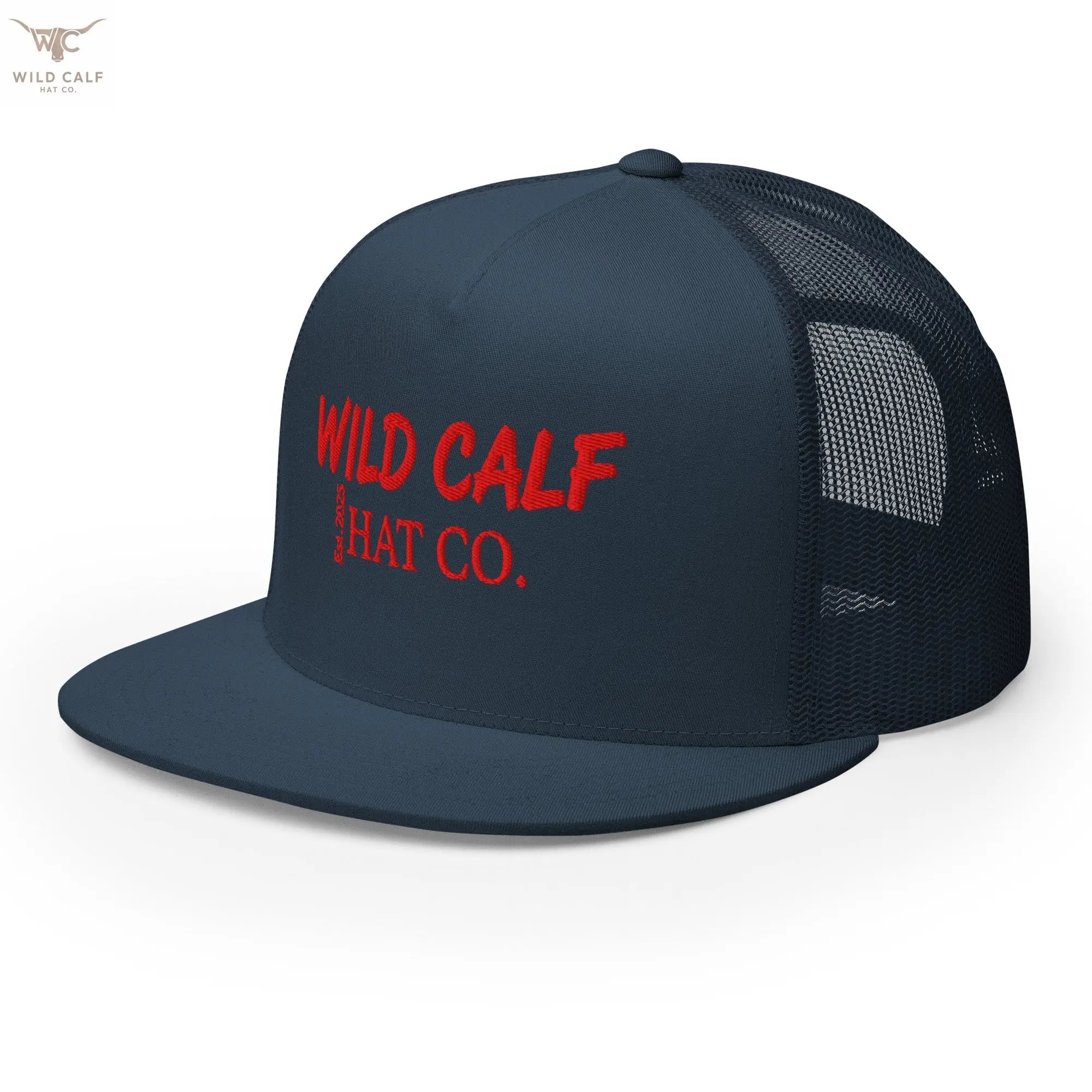 The Red Signature Trucker Cap - Wild Calf Hat Company