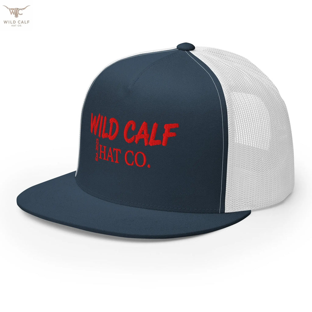 The Red Signature Trucker Cap - Wild Calf Hat Company