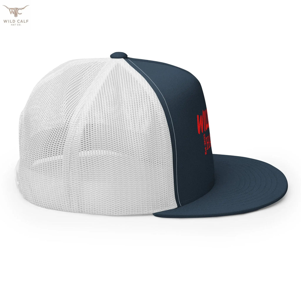 The Red Signature Trucker Cap - Wild Calf Hat Company