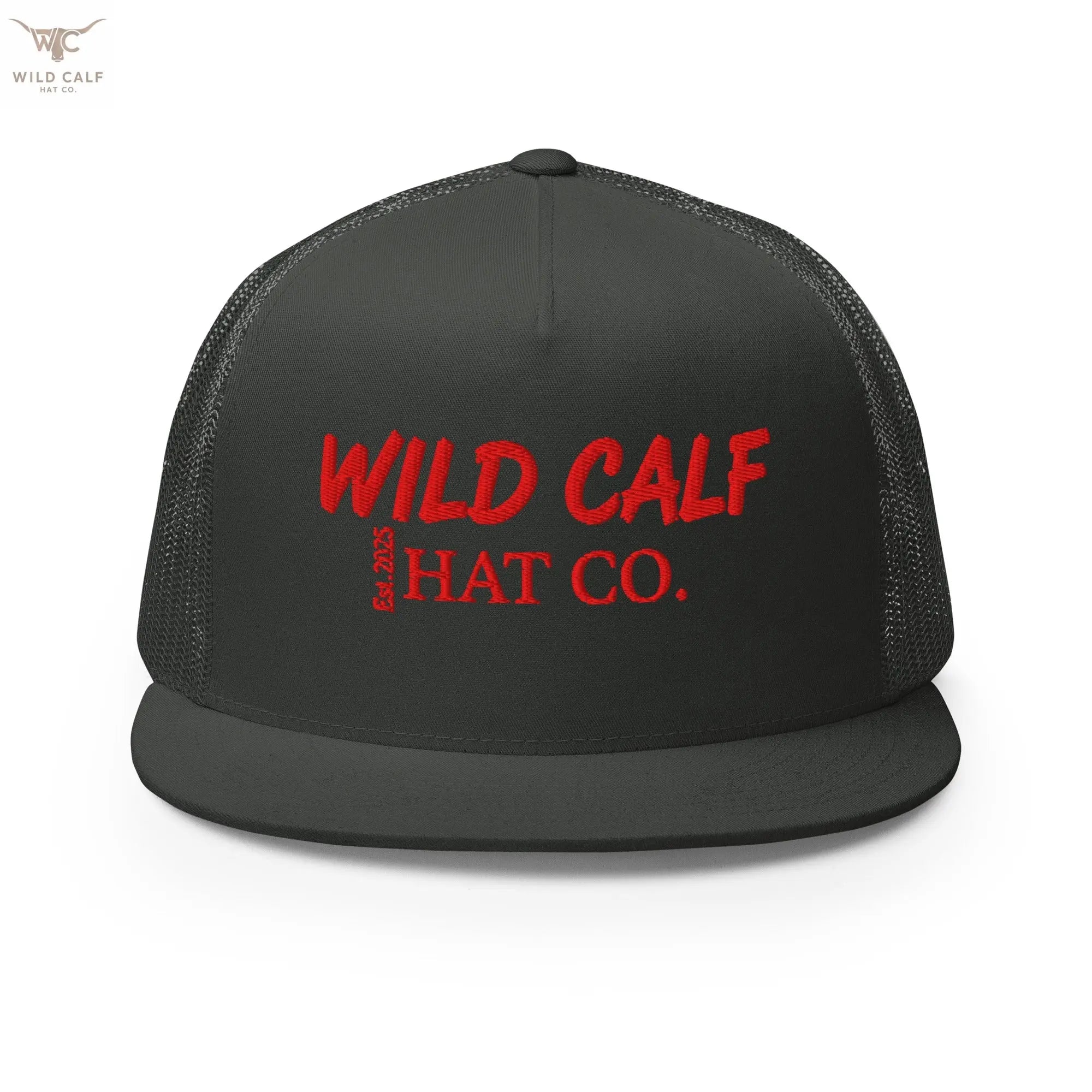 The Red Signature Trucker Cap - Wild Calf Hat Company