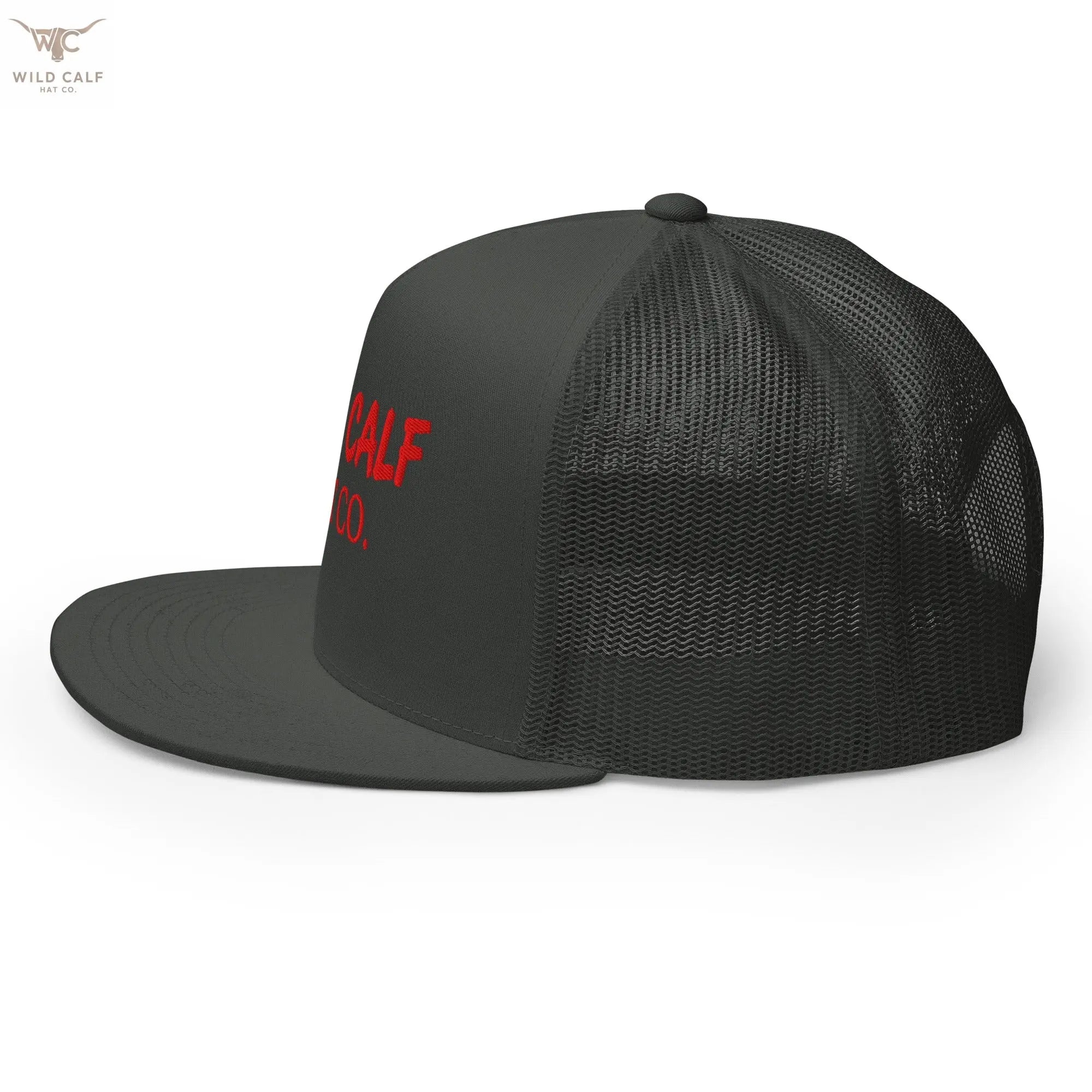 The Red Signature Trucker Cap - Wild Calf Hat Company