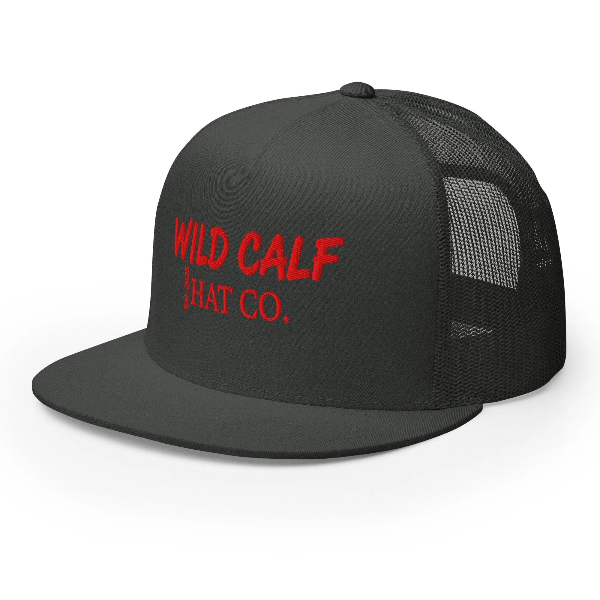 The Red Signature Trucker Cap - Wild Calf Hat Company