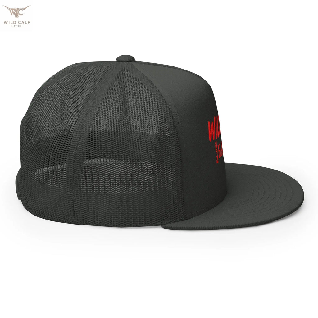 The Red Signature Trucker Cap - Wild Calf Hat Company