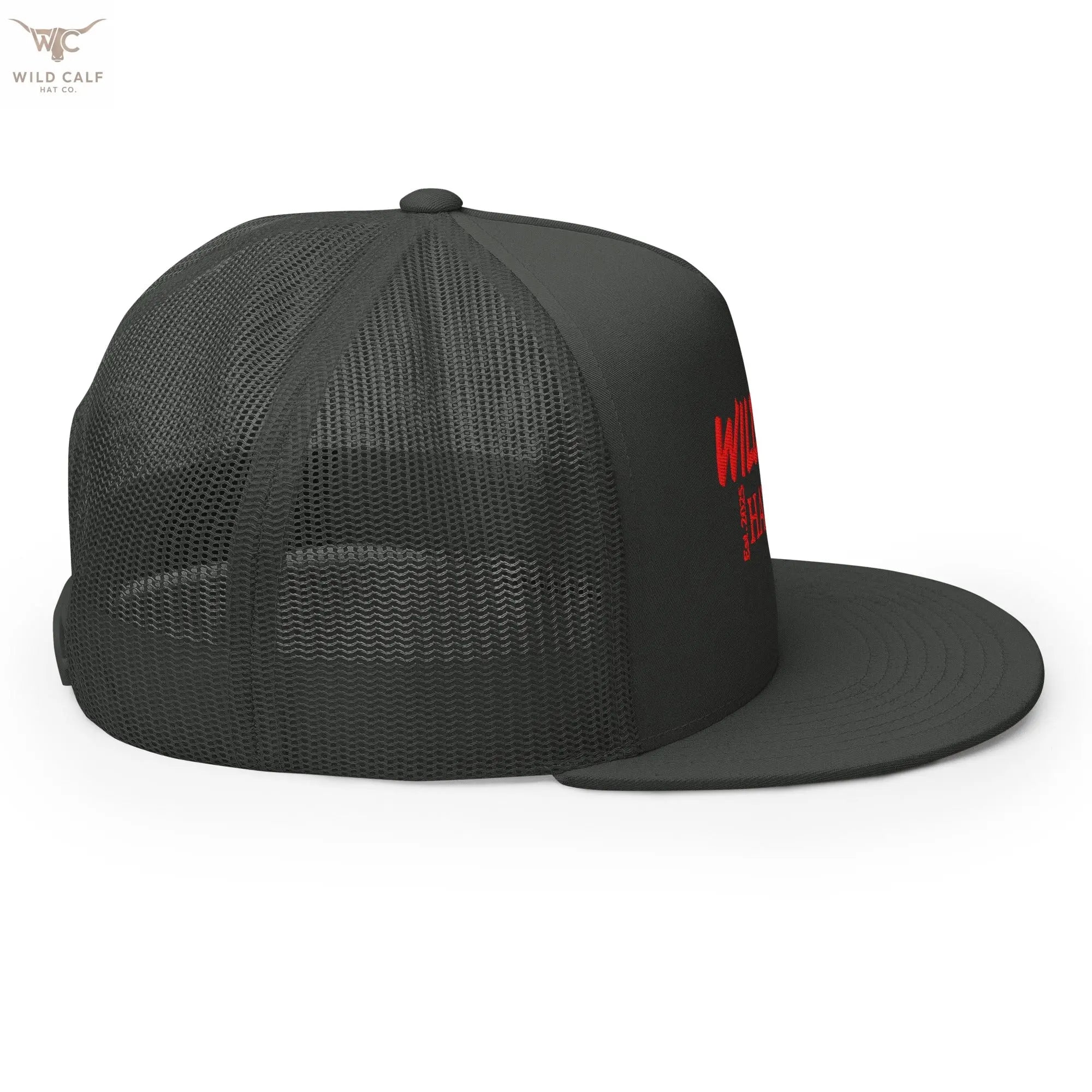 The Red Signature Trucker Cap - Wild Calf Hat Company
