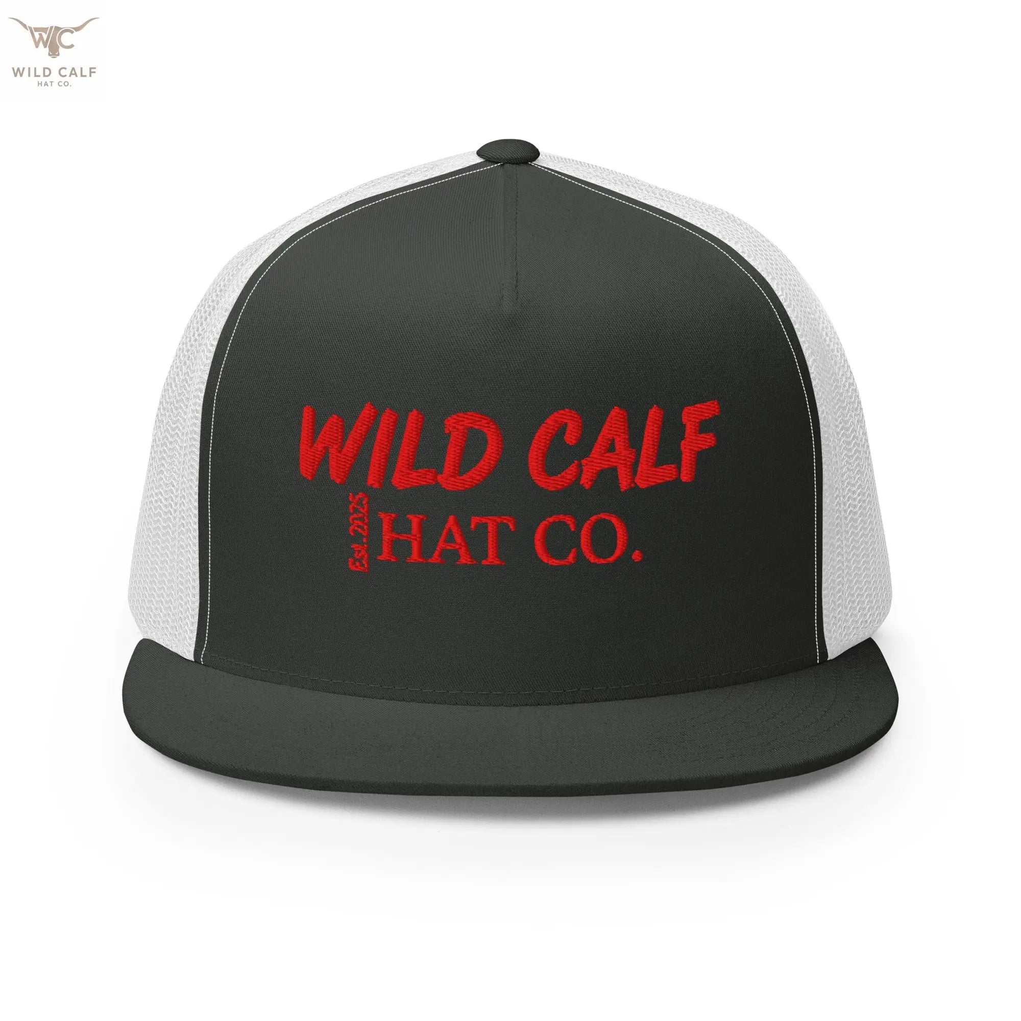 The Red Signature Trucker Cap - Wild Calf Hat Company