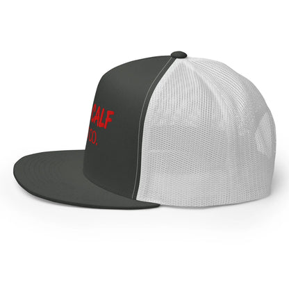 The Red Signature Trucker Cap - Wild Calf Hat Company