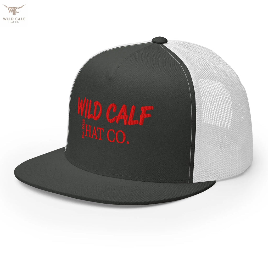 The Red Signature Trucker Cap - Wild Calf Hat Company
