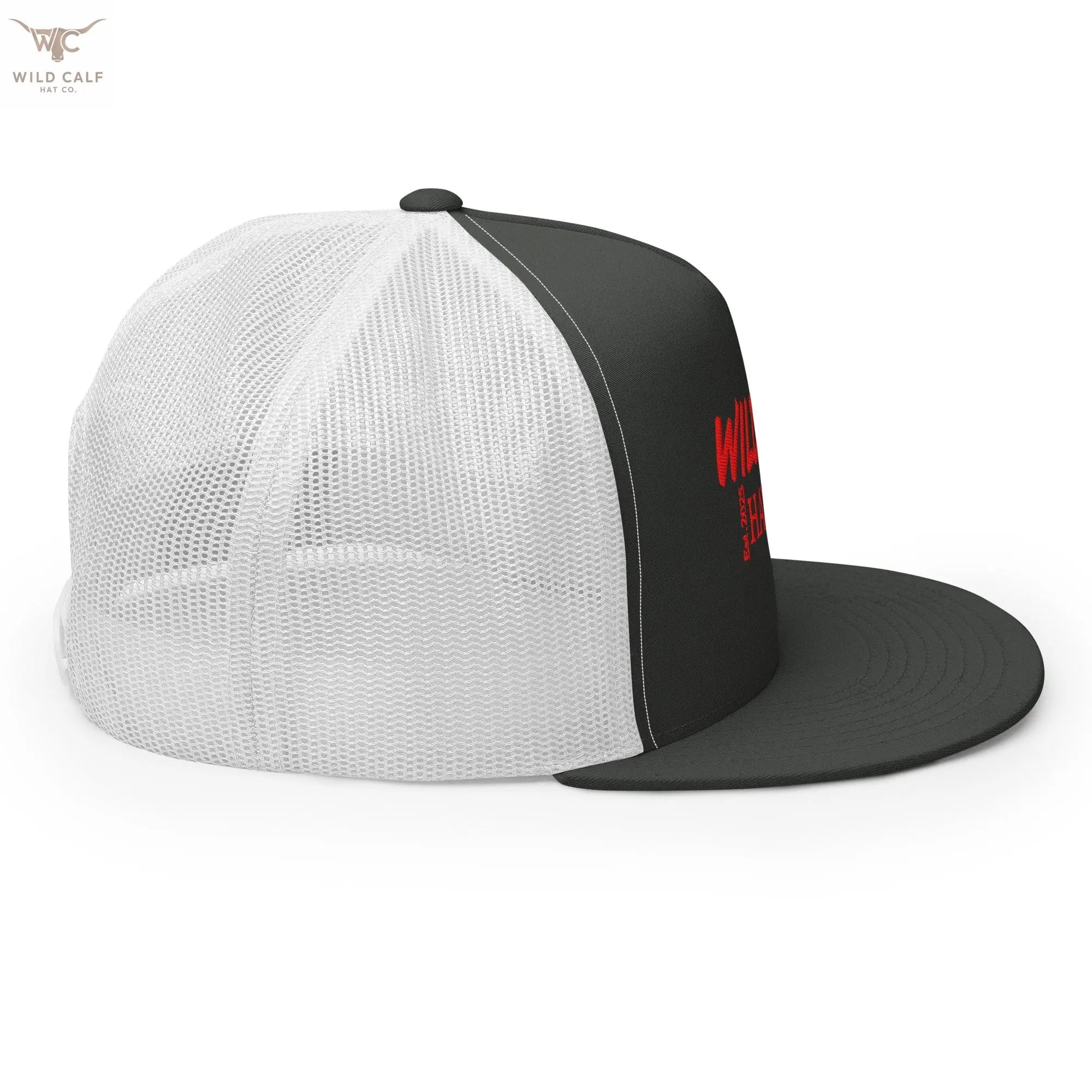 The Red Signature Trucker Cap - Wild Calf Hat Company