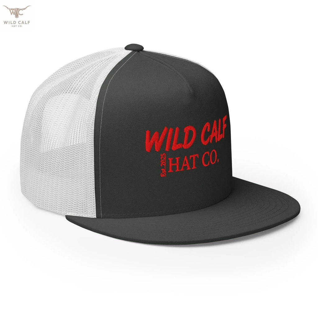 The Red Signature Trucker Cap - Wild Calf Hat Company