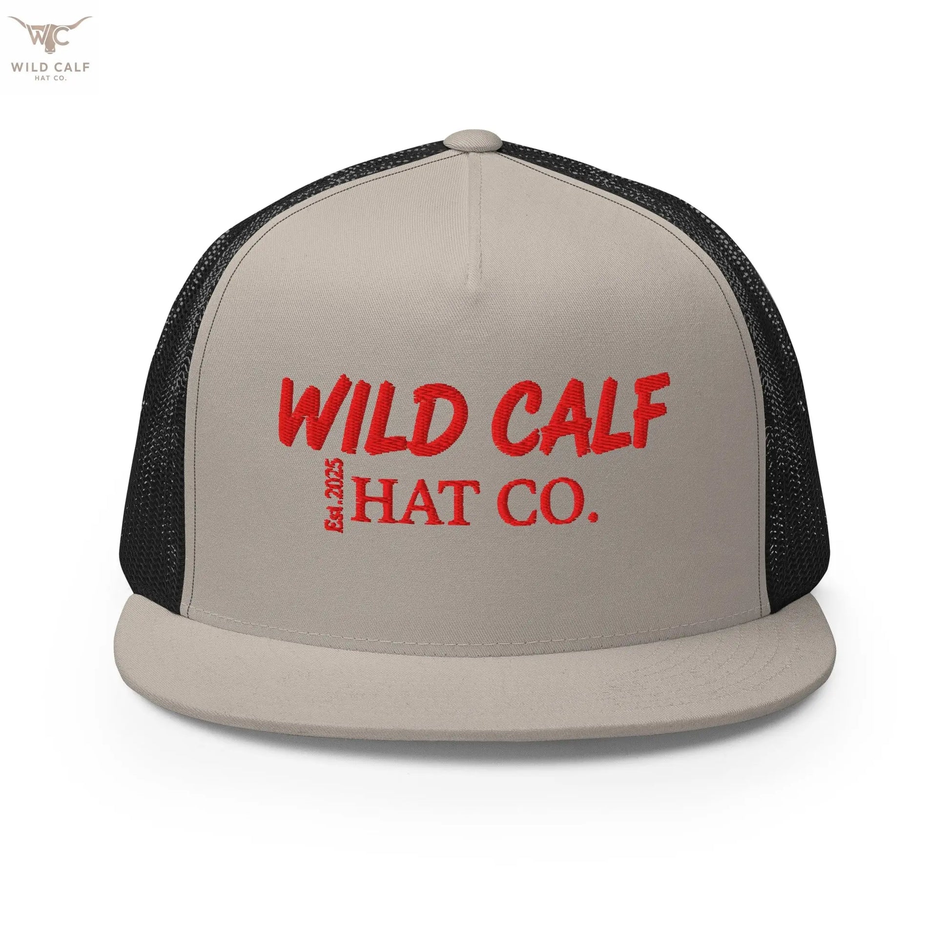 The Red Signature Trucker Cap - Wild Calf Hat Company