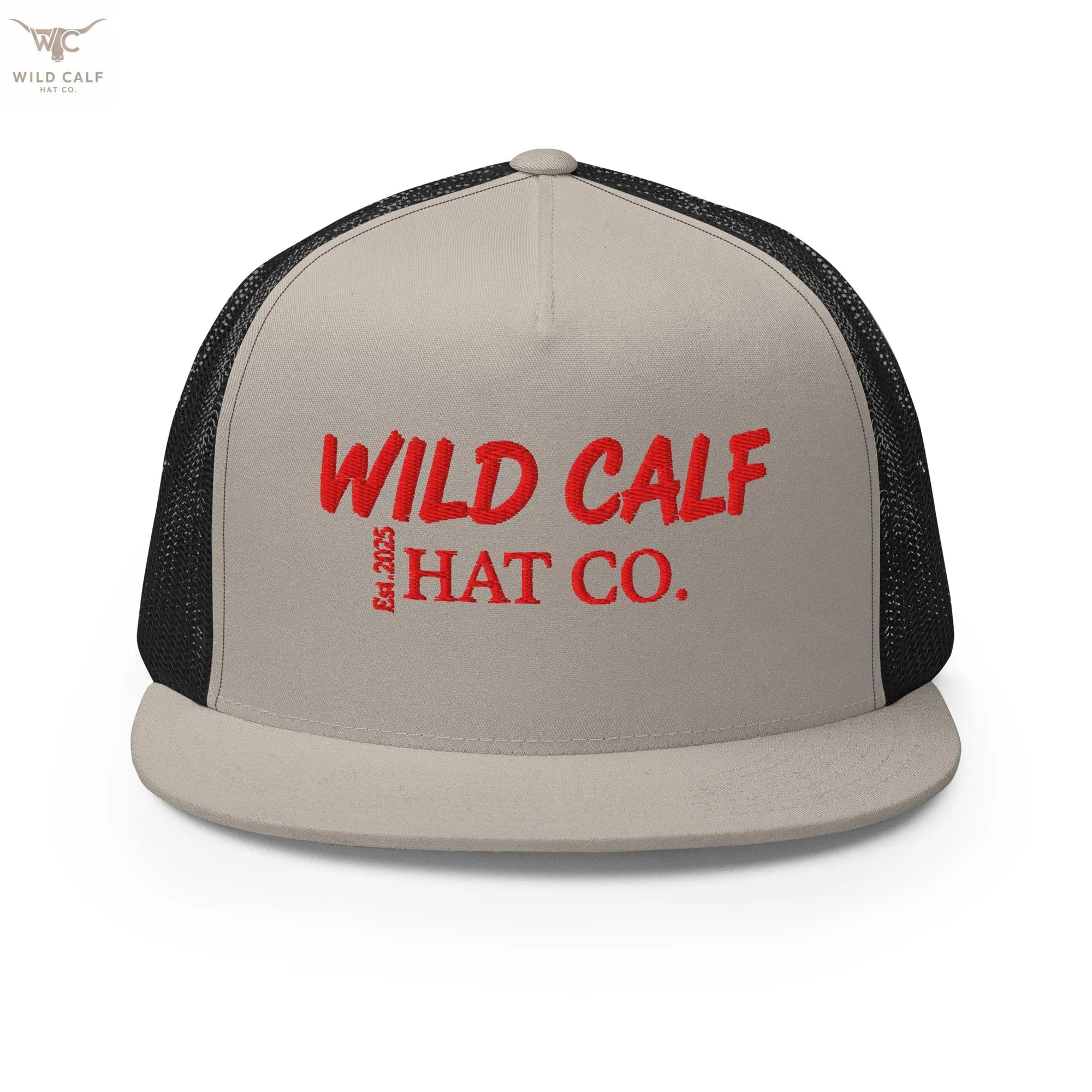 The Red Signature Trucker Cap - Wild Calf Hat Company