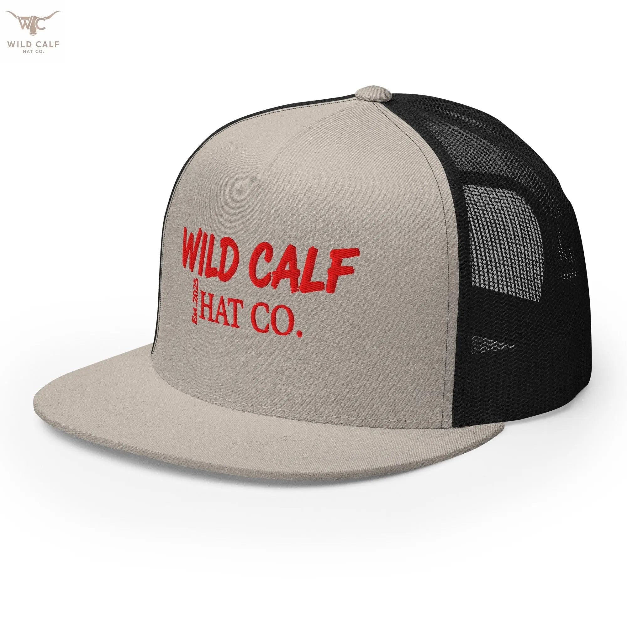 The Red Signature Trucker Cap - Wild Calf Hat Company
