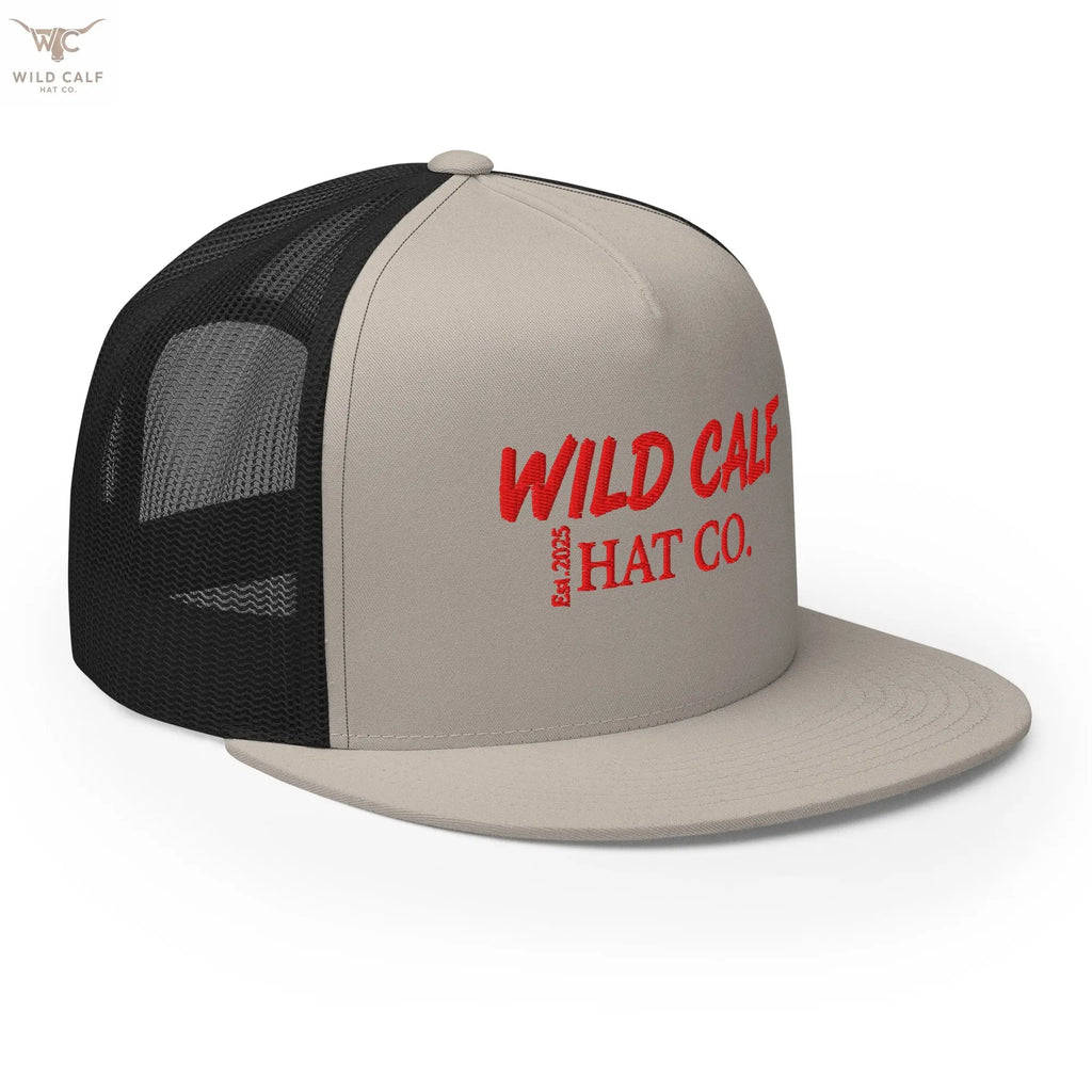 The Red Signature Trucker Cap - Wild Calf Hat Company