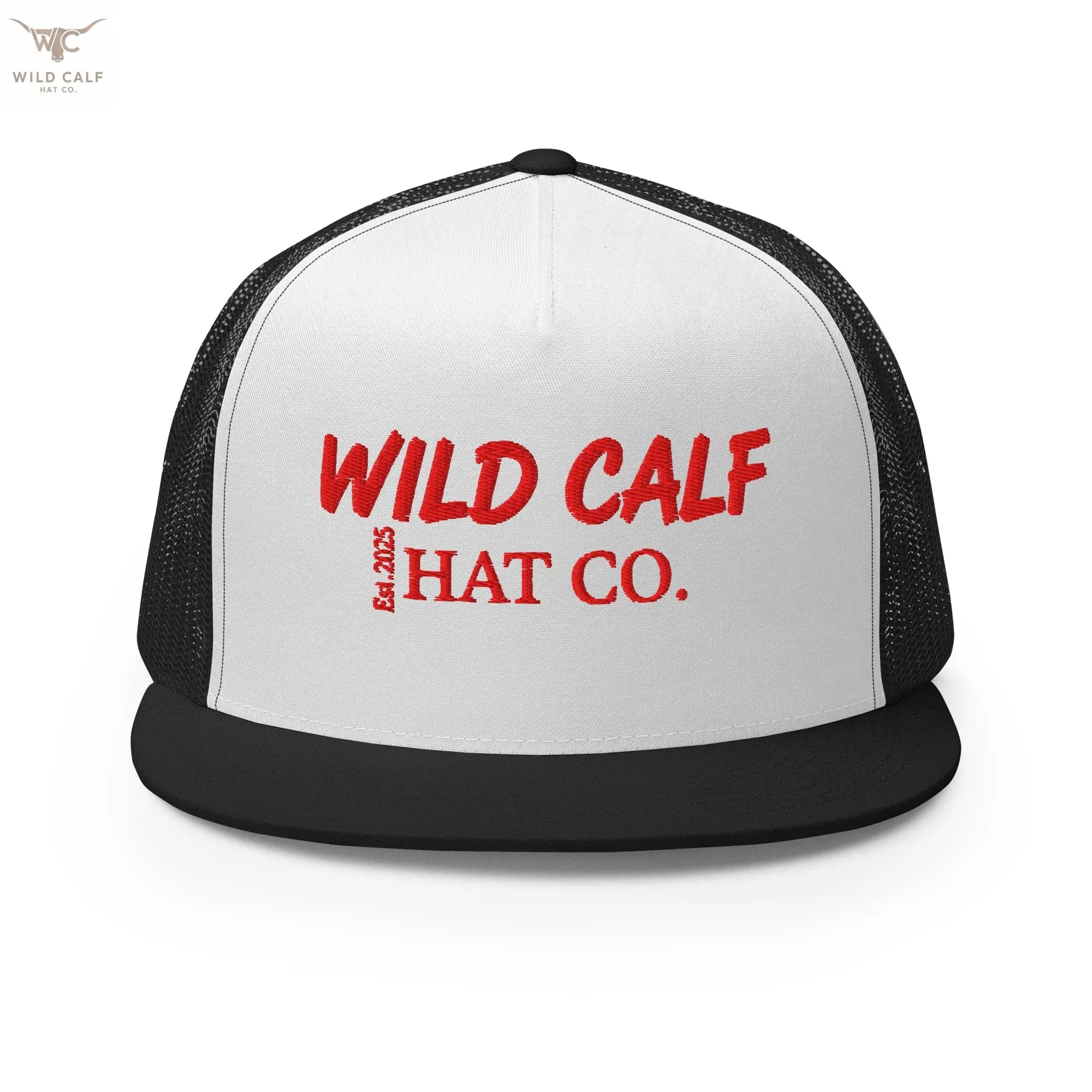 The Red Signature Trucker Cap - Wild Calf Hat Company