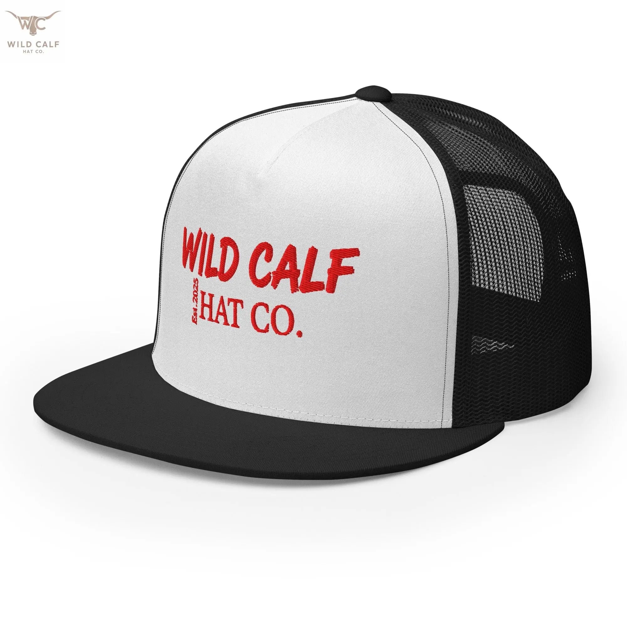 The Red Signature Trucker Cap - Wild Calf Hat Company