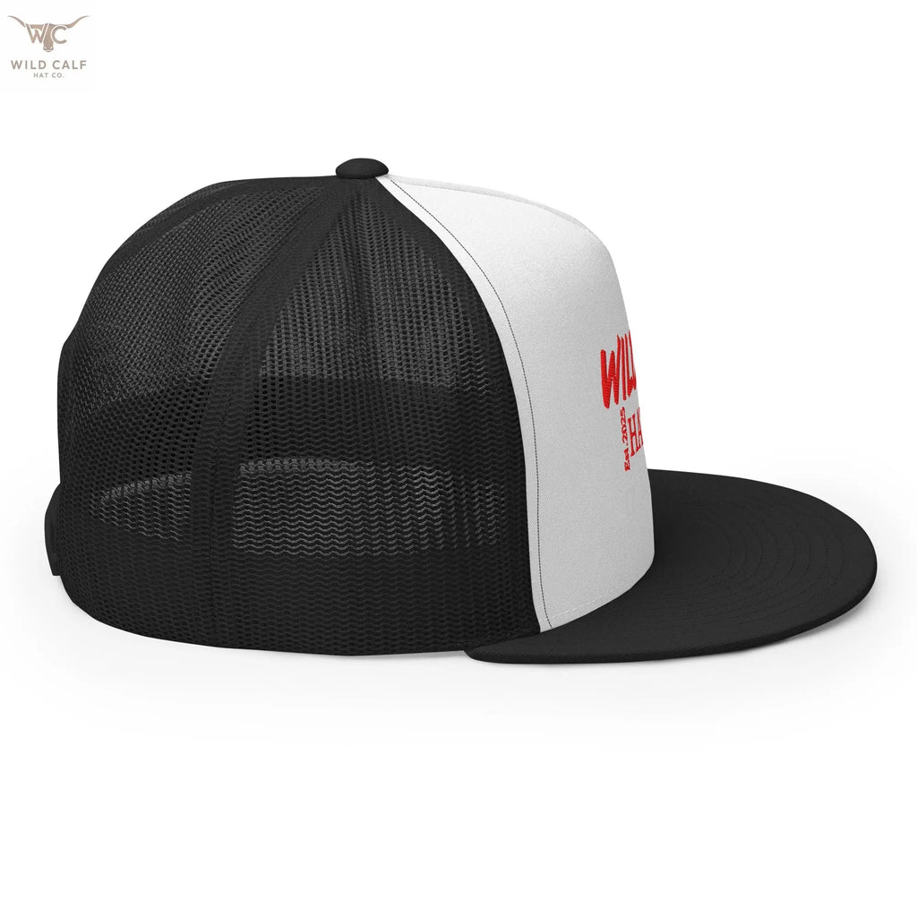 The Red Signature Trucker Cap - Wild Calf Hat Company