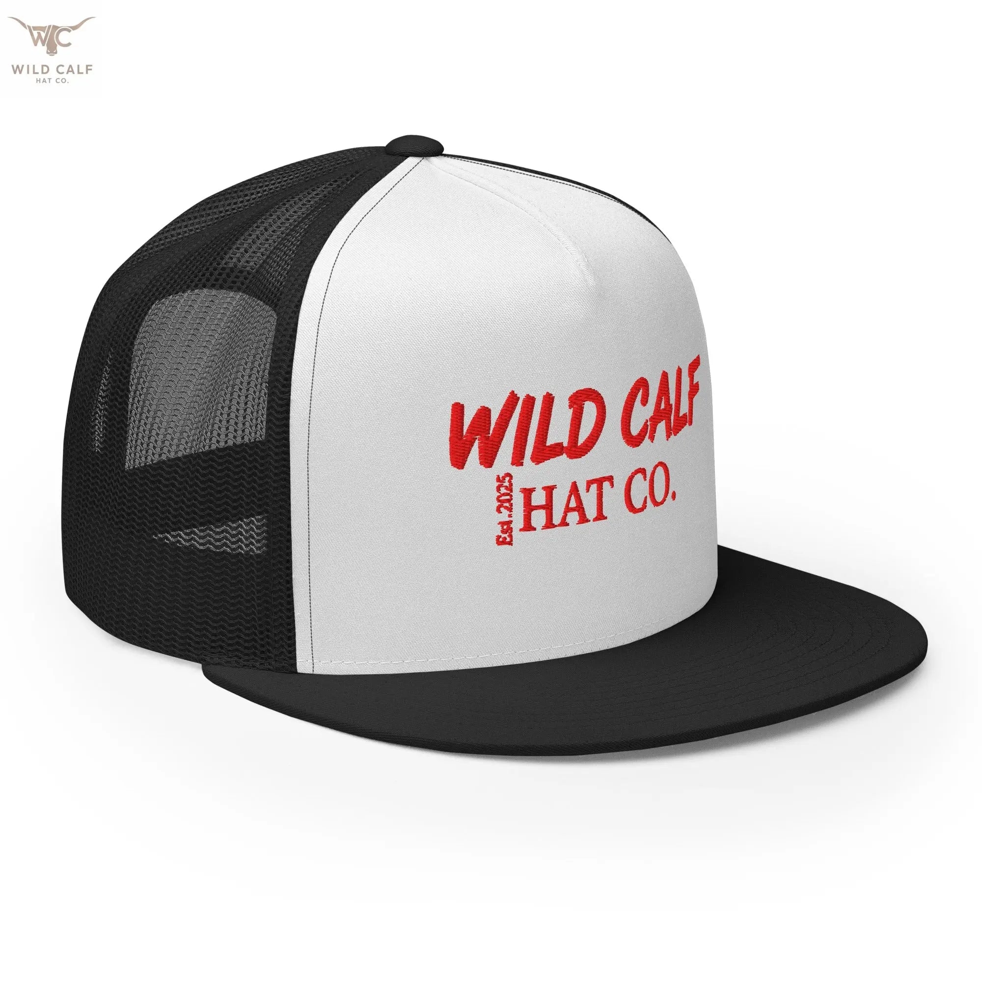 The Red Signature Trucker Cap - Wild Calf Hat Company