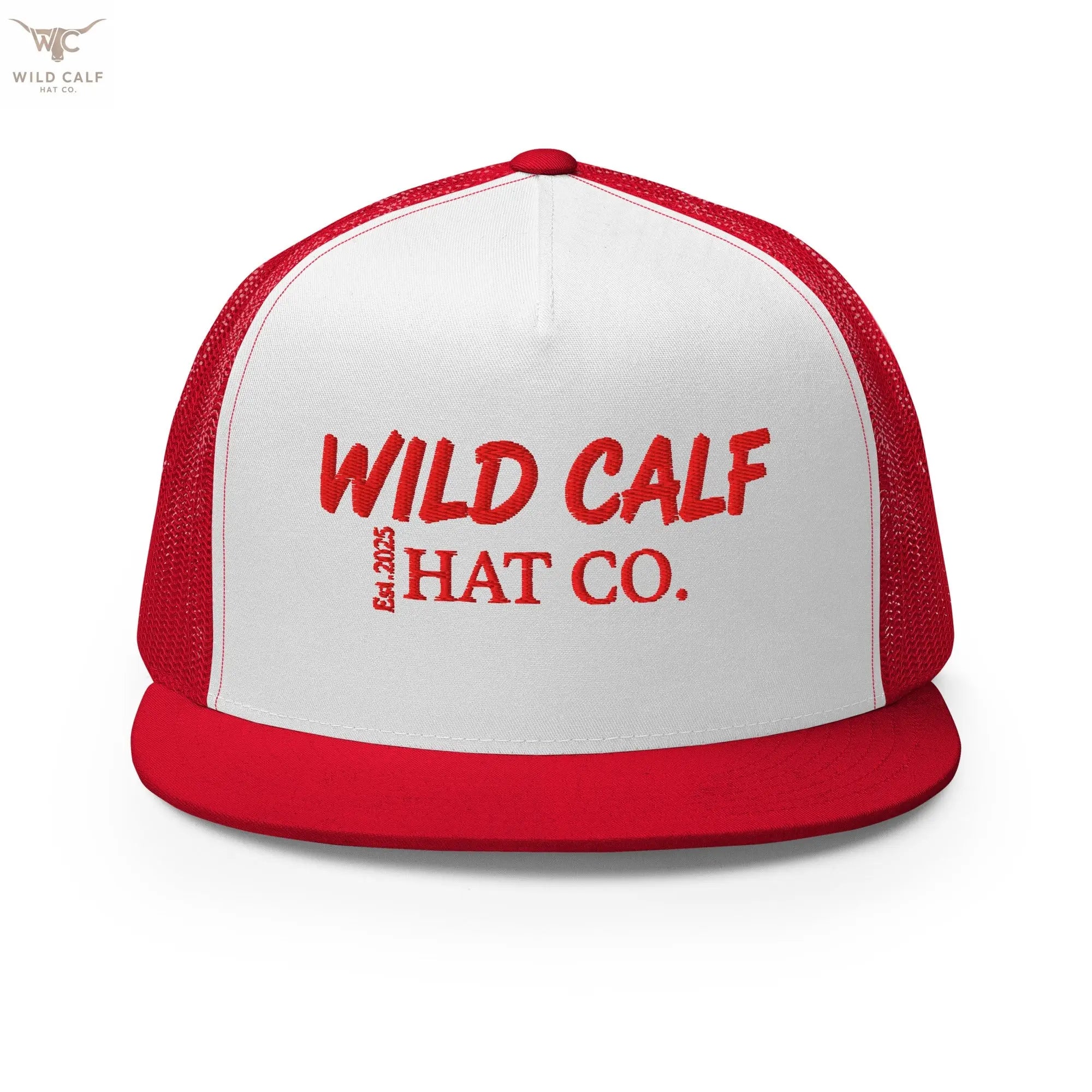 The Red Signature Trucker Cap - Wild Calf Hat Company