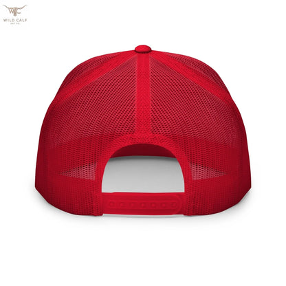 The Red Signature Trucker Cap - Wild Calf Hat Company