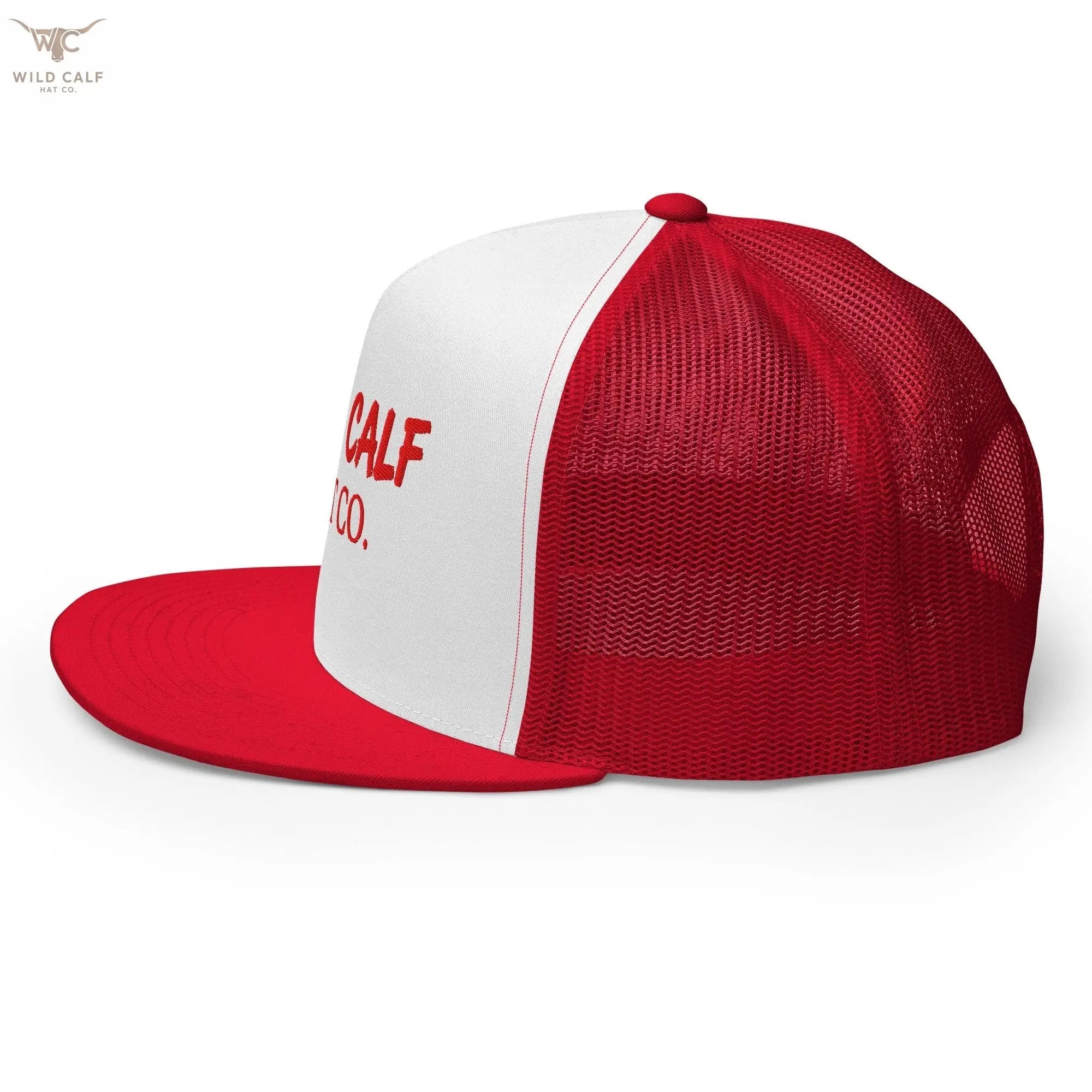 The Red Signature Trucker Cap - Wild Calf Hat Company