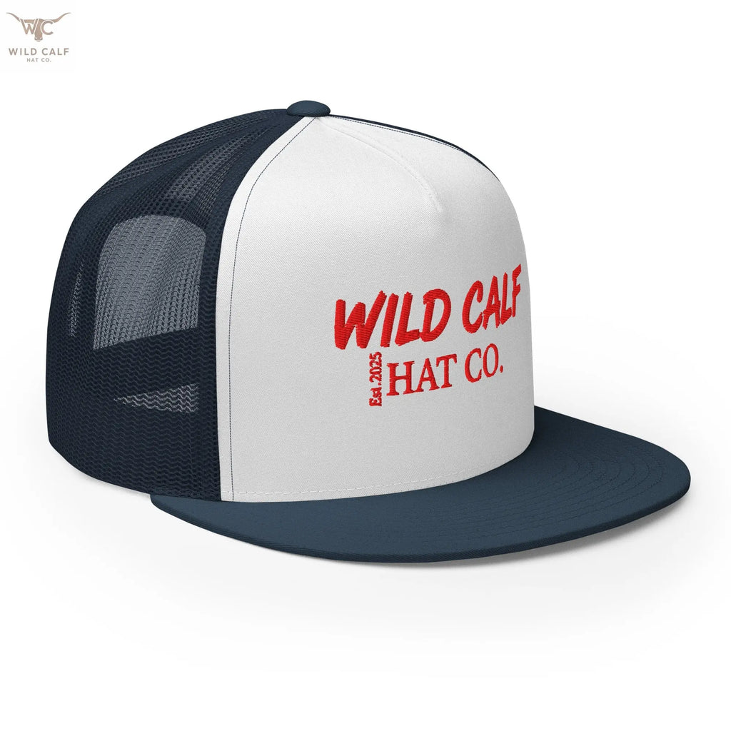 The Red Signature Trucker Cap - Wild Calf Hat Company