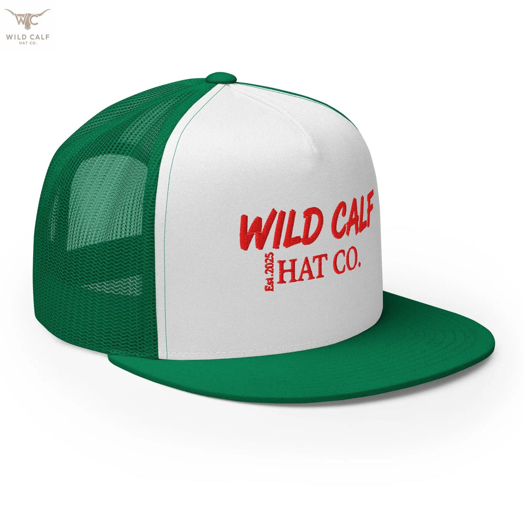 The Red Signature Trucker Cap - Wild Calf Hat Company