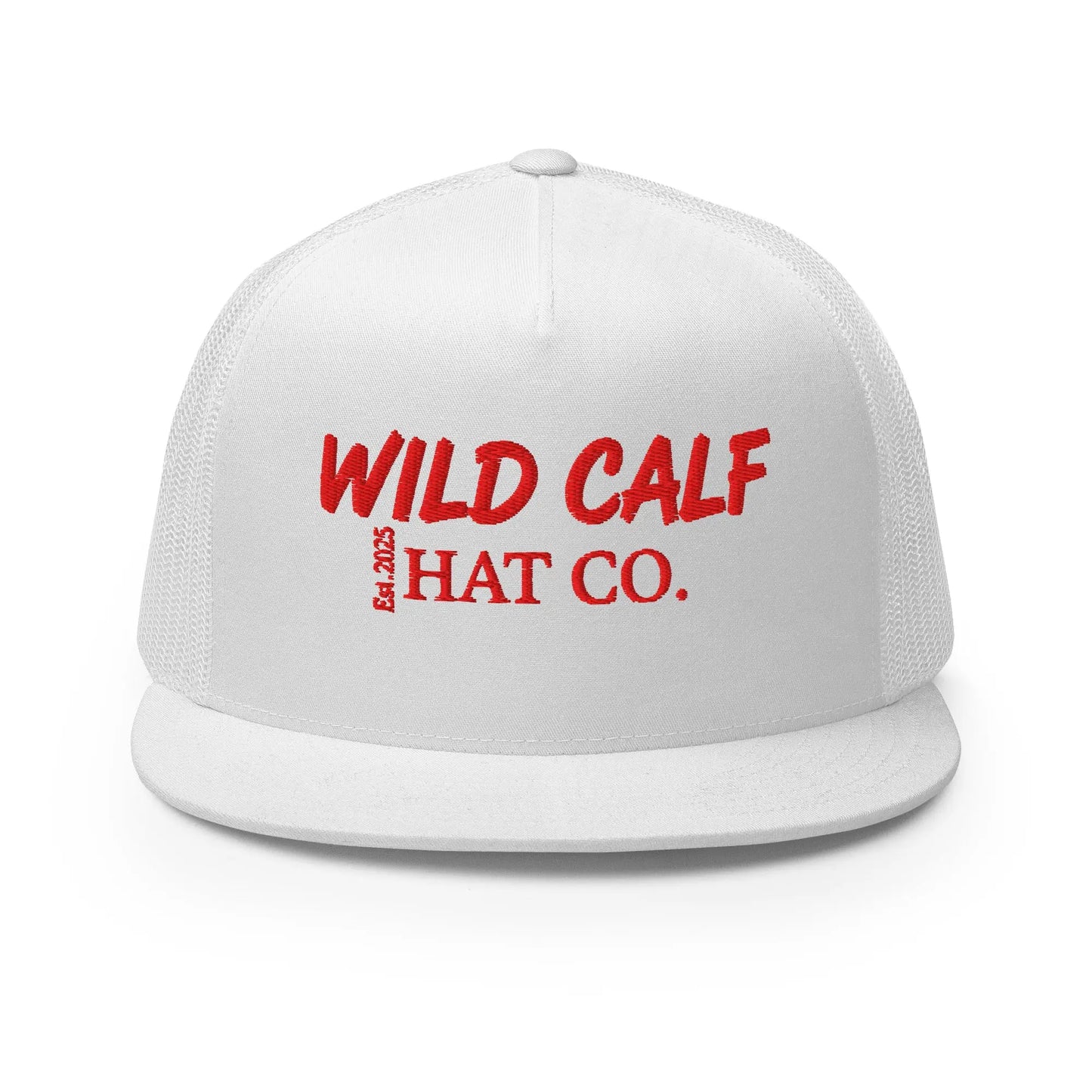 The Red Signature Trucker Cap - Wild Calf Hat Company