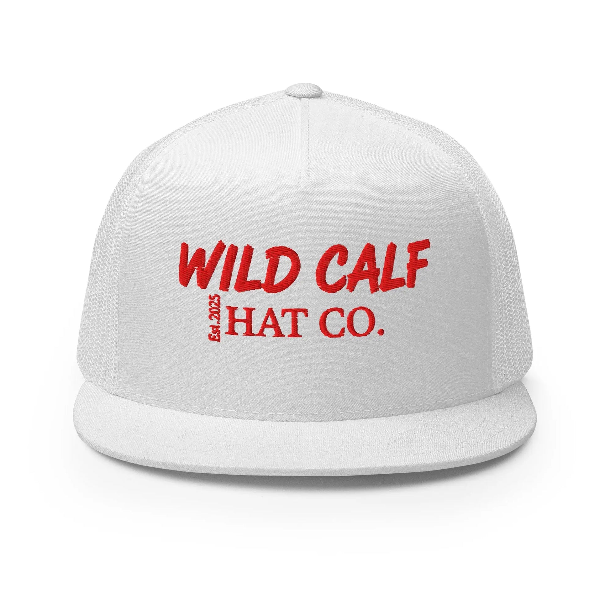 The Red Signature Trucker Cap - Wild Calf Hat Company