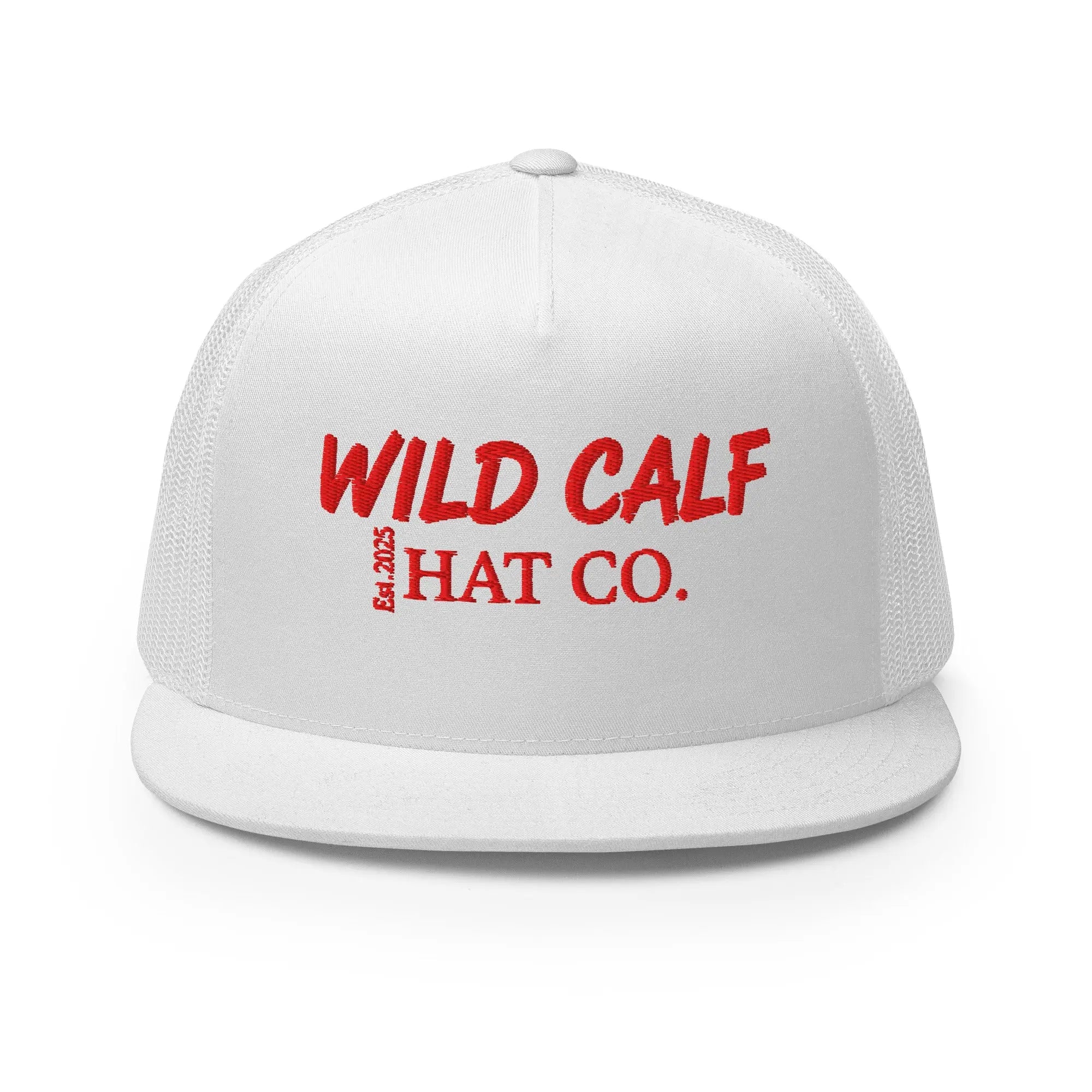 The Red Signature Trucker Cap - Wild Calf Hat Company