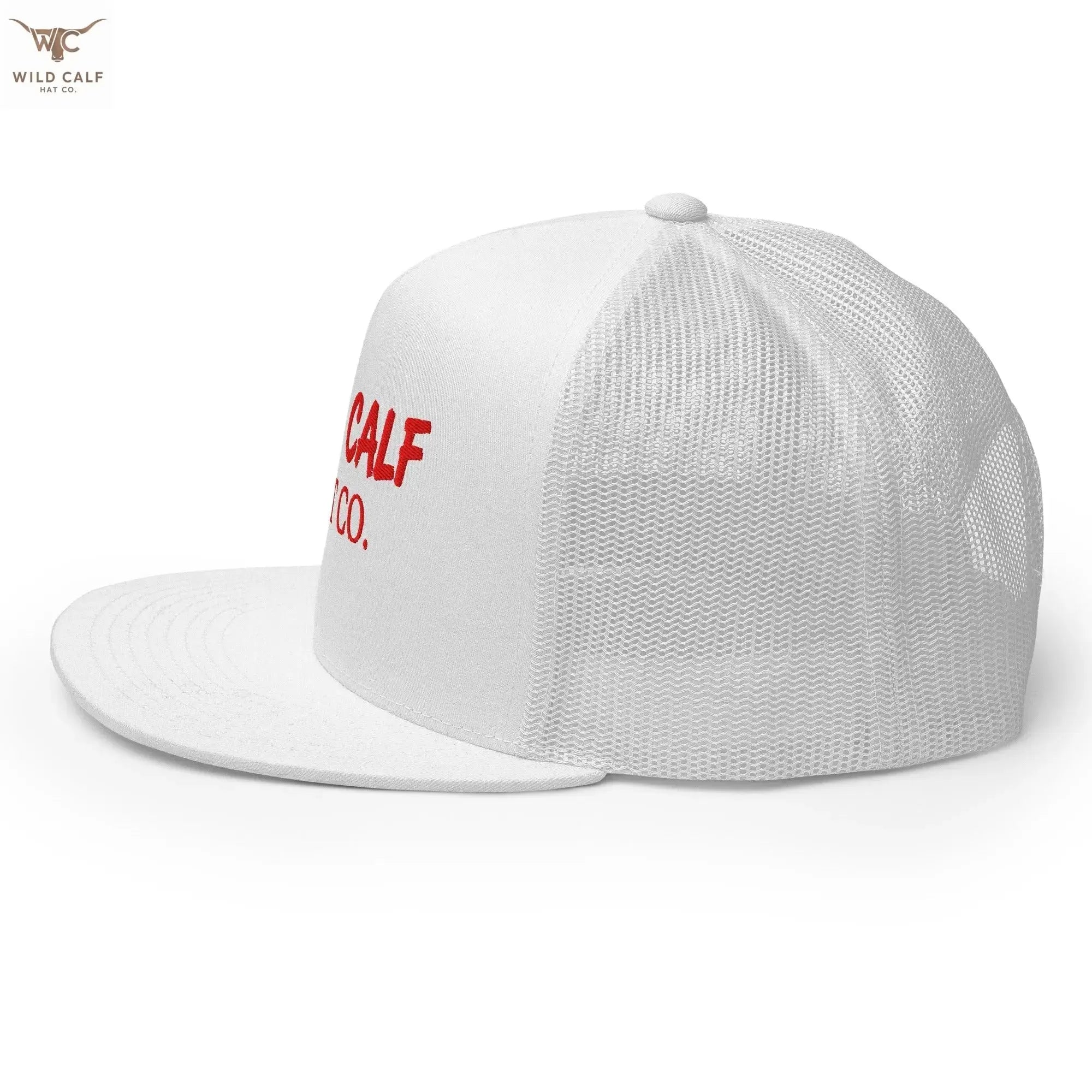The Red Signature Trucker Cap - Wild Calf Hat Company