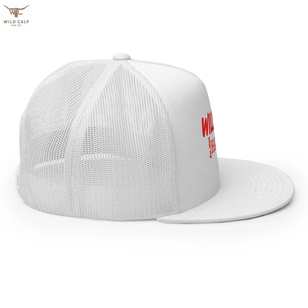 The Red Signature Trucker Cap - Wild Calf Hat Company