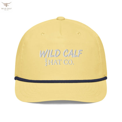 White Signature Golf rope cap - Wild Calf Hat Company