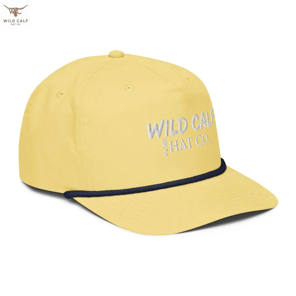 White Signature Golf rope cap - Wild Calf Hat Company