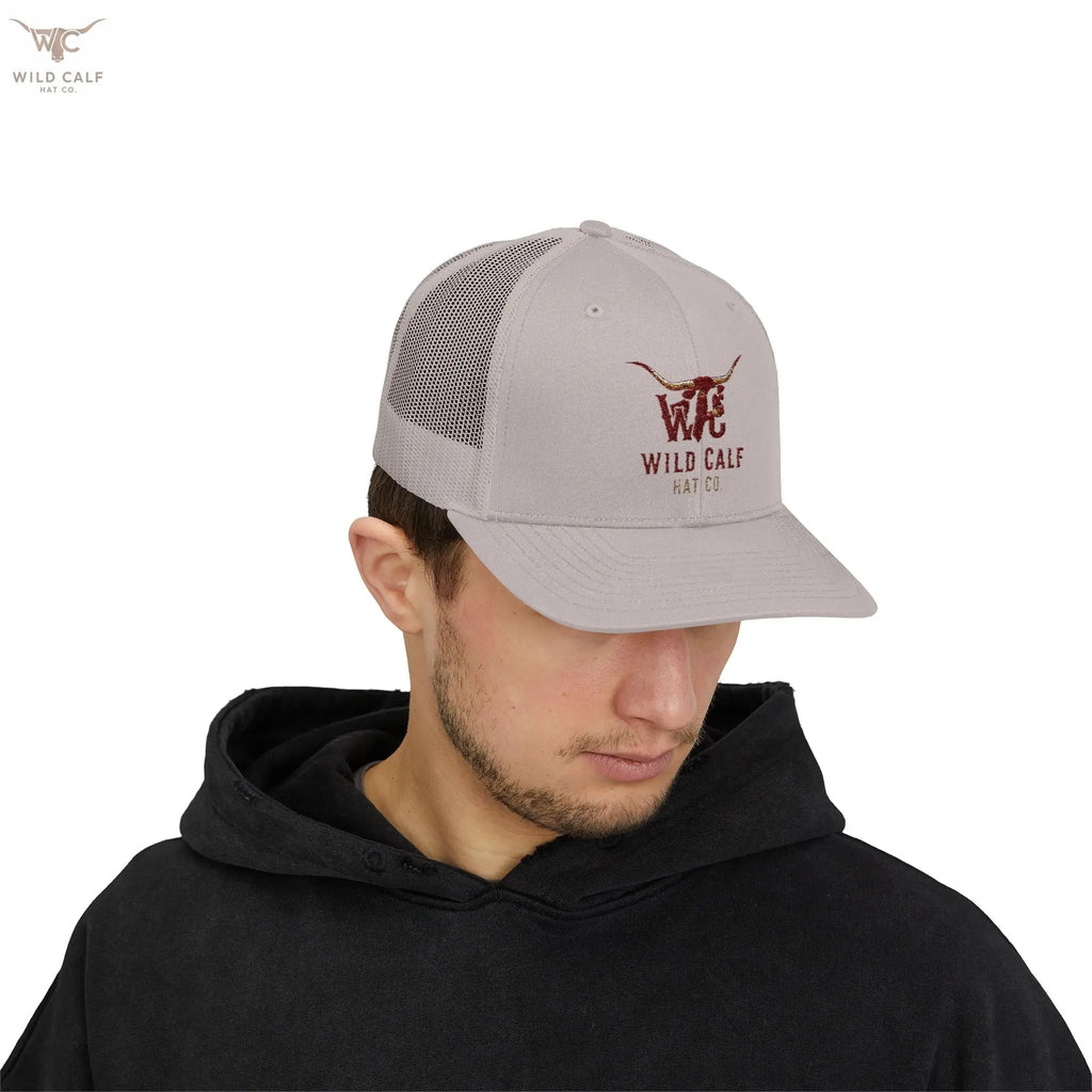 Wild Calf Co. Embroidered Trucker Cap - Wild Calf Hat Company