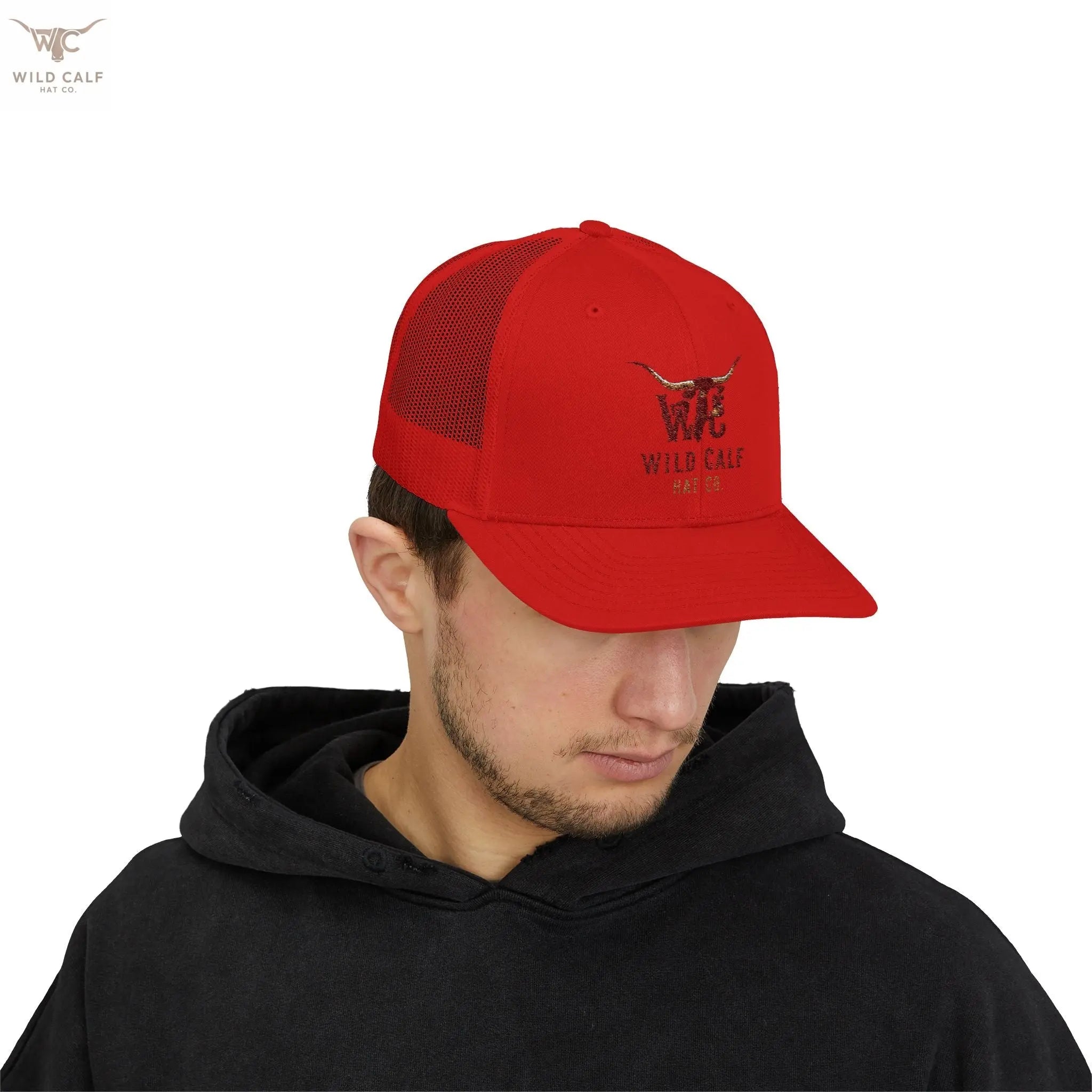 Wild Calf Co. Embroidered Trucker Cap - Wild Calf Hat Company
