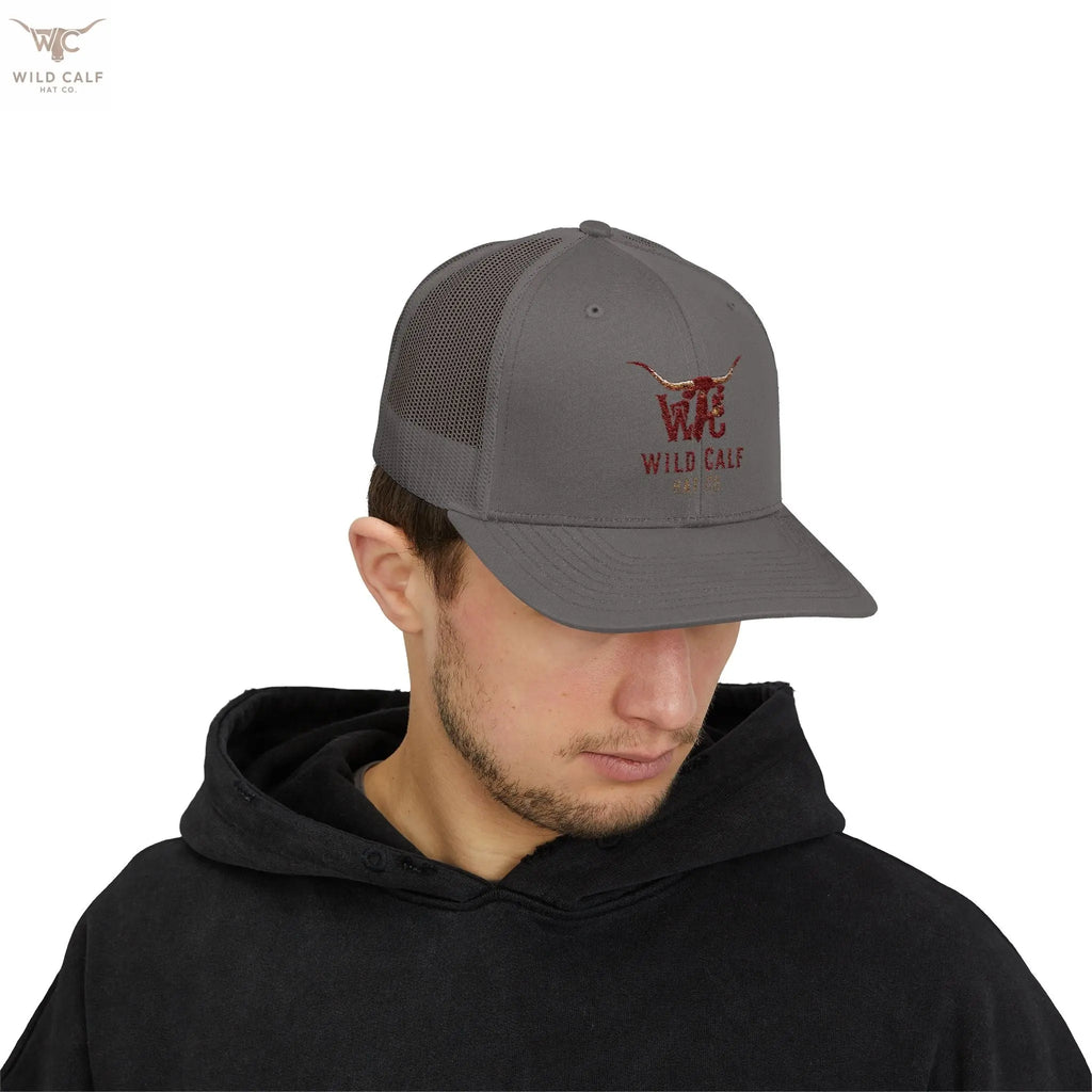 Wild Calf Co. Embroidered Trucker Cap - Wild Calf Hat Company