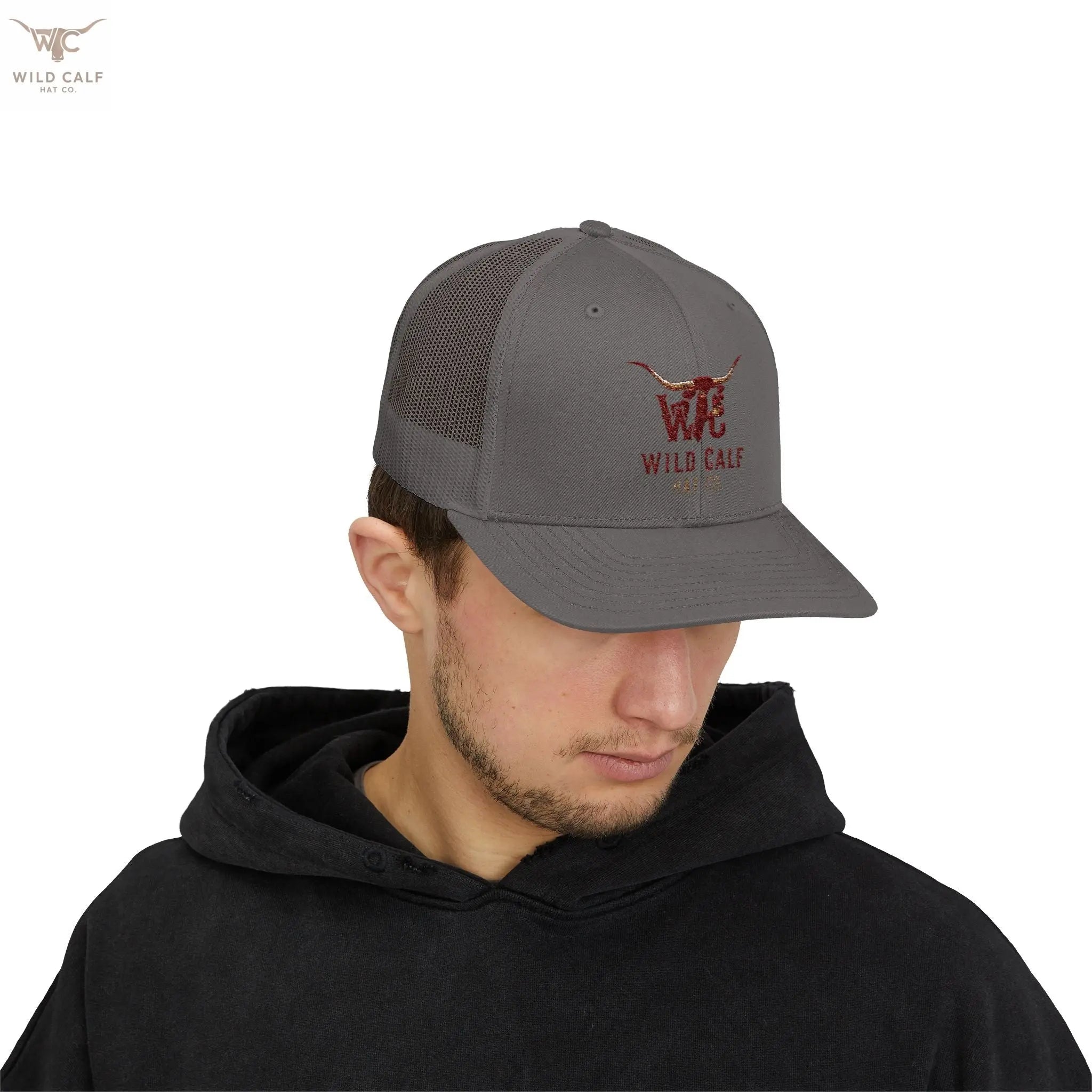 Wild Calf Co. Embroidered Trucker Cap - Wild Calf Hat Company