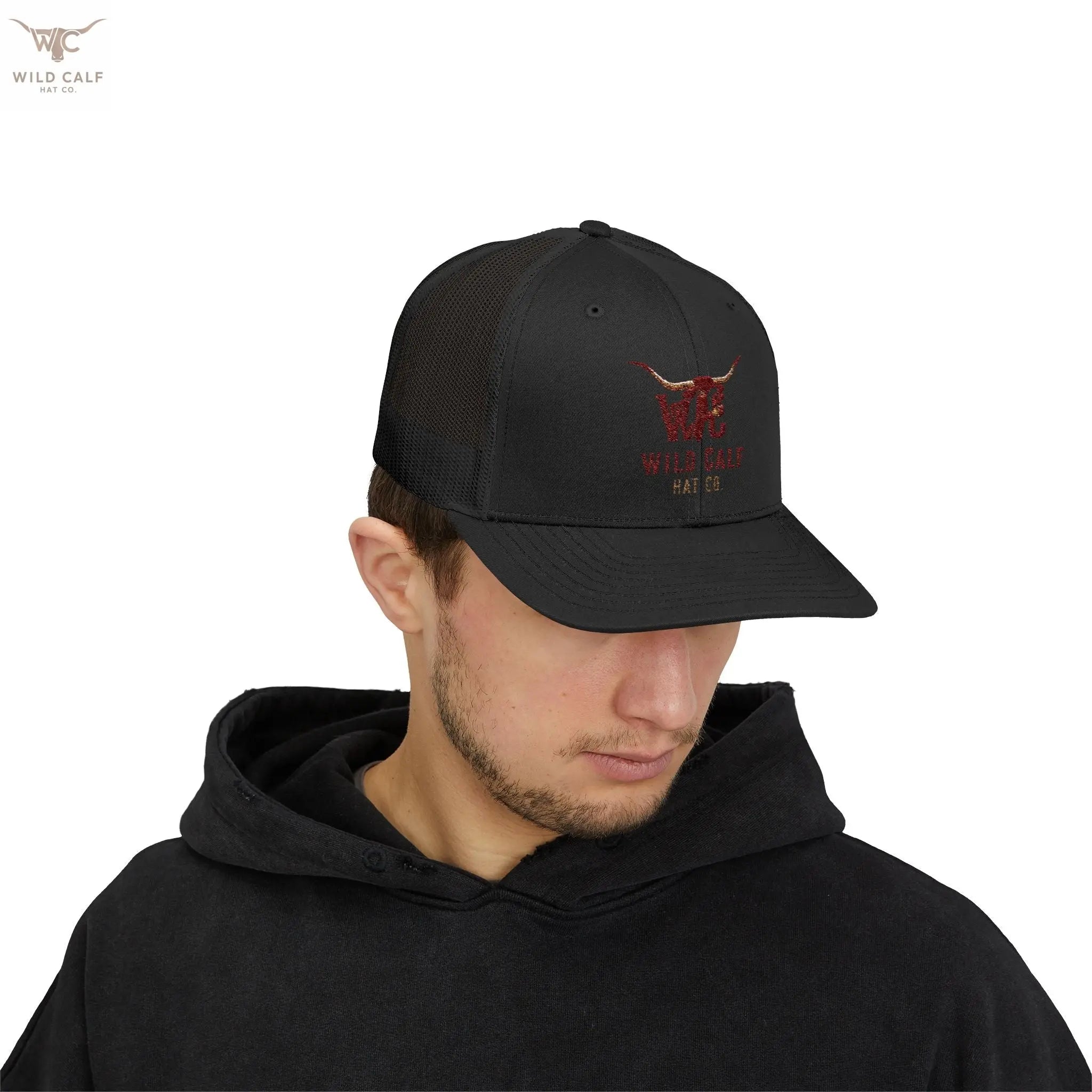 Wild Calf Co. Embroidered Trucker Cap - Wild Calf Hat Company