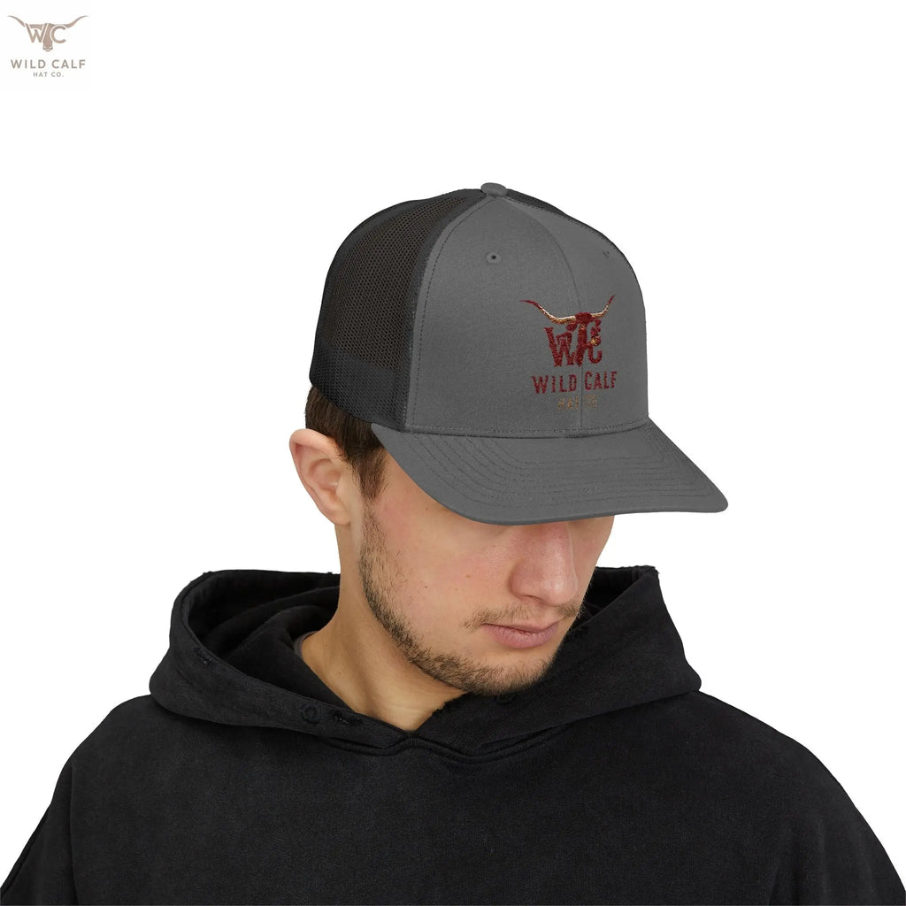 Wild Calf Co. Embroidered Trucker Cap - Wild Calf Hat Company