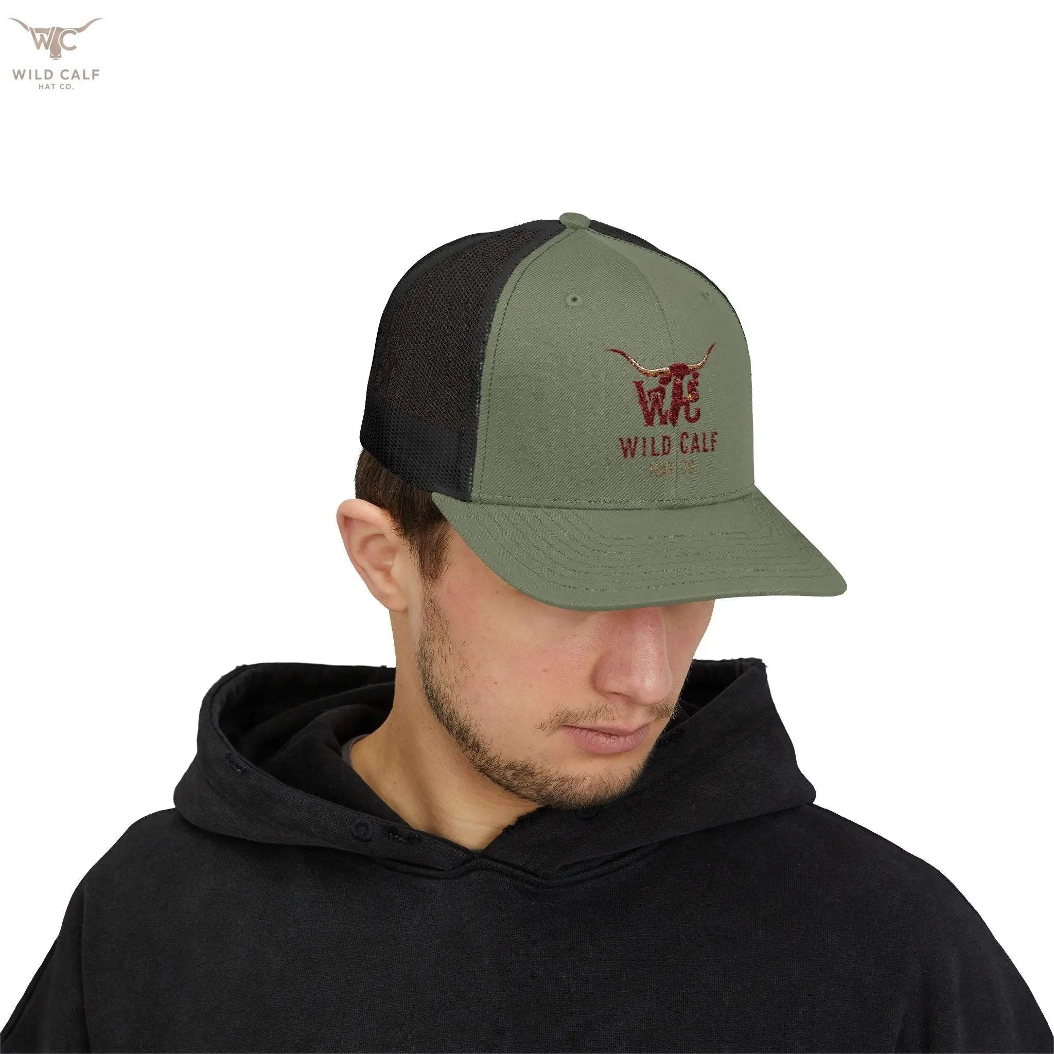 Wild Calf Co. Embroidered Trucker Cap - Wild Calf Hat Company