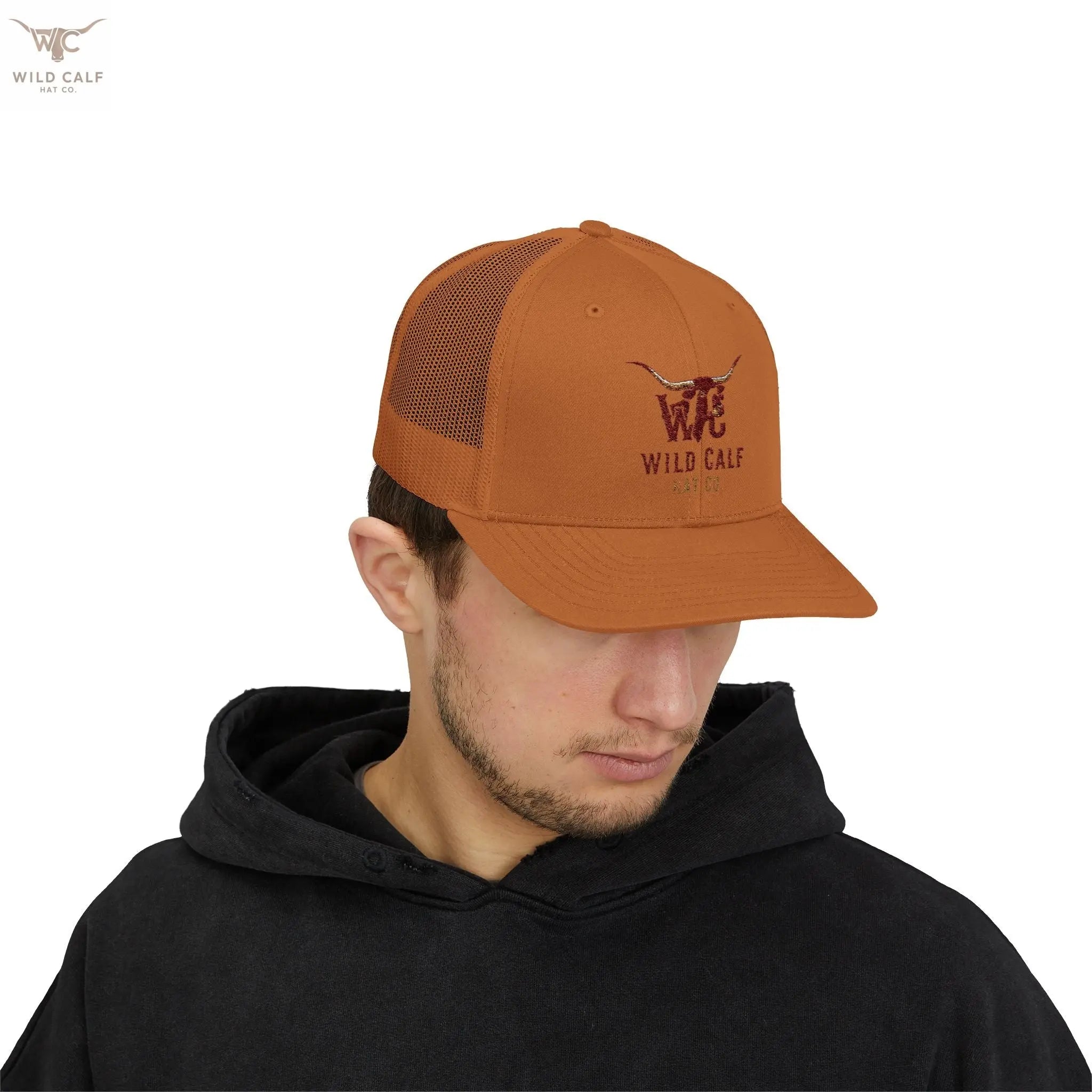 Wild Calf Co. Embroidered Trucker Cap - Wild Calf Hat Company