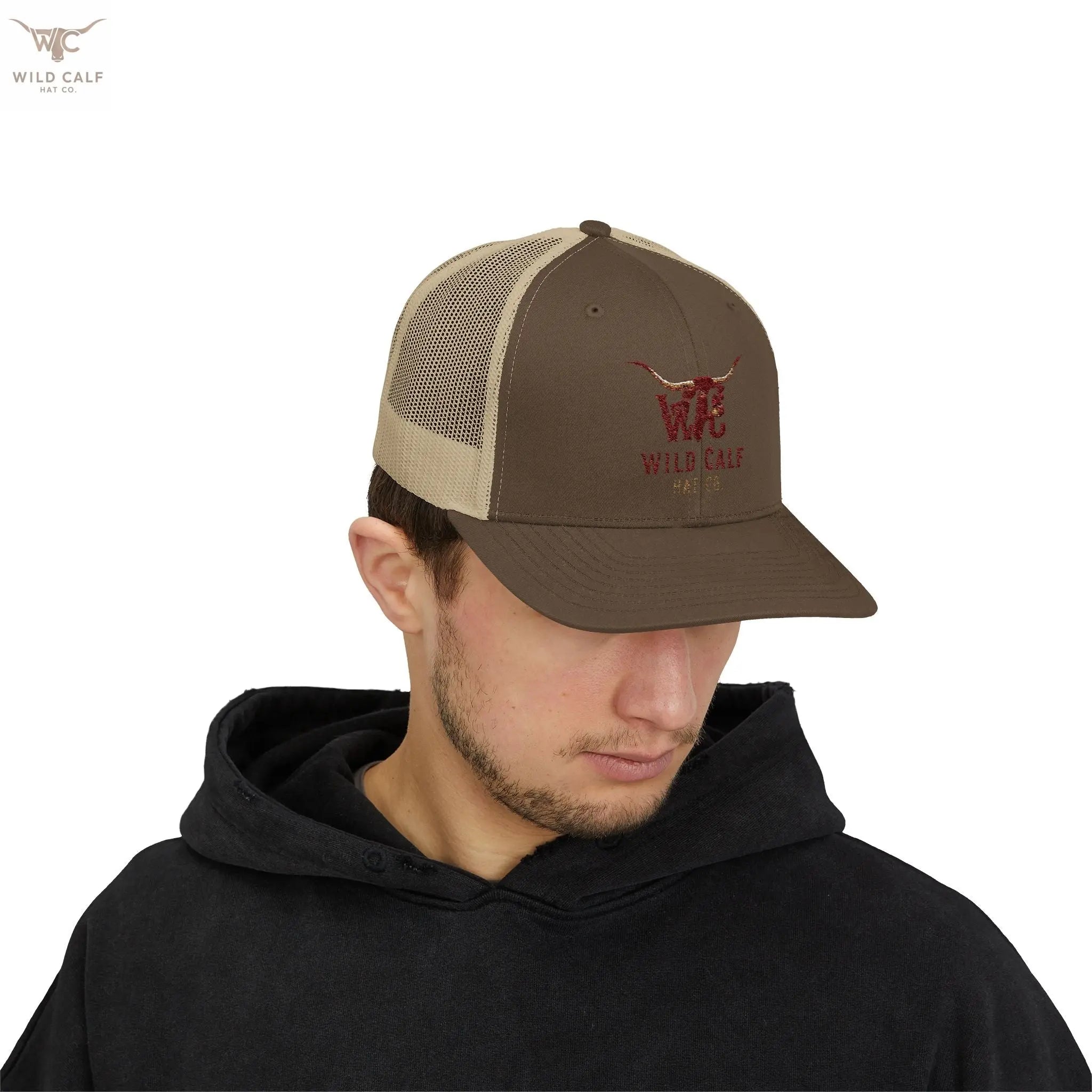 Wild Calf Co. Embroidered Trucker Cap - Wild Calf Hat Company