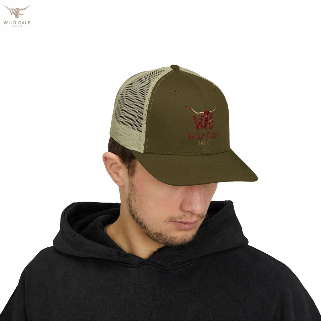 Wild Calf Co. Embroidered Trucker Cap - Wild Calf Hat Company