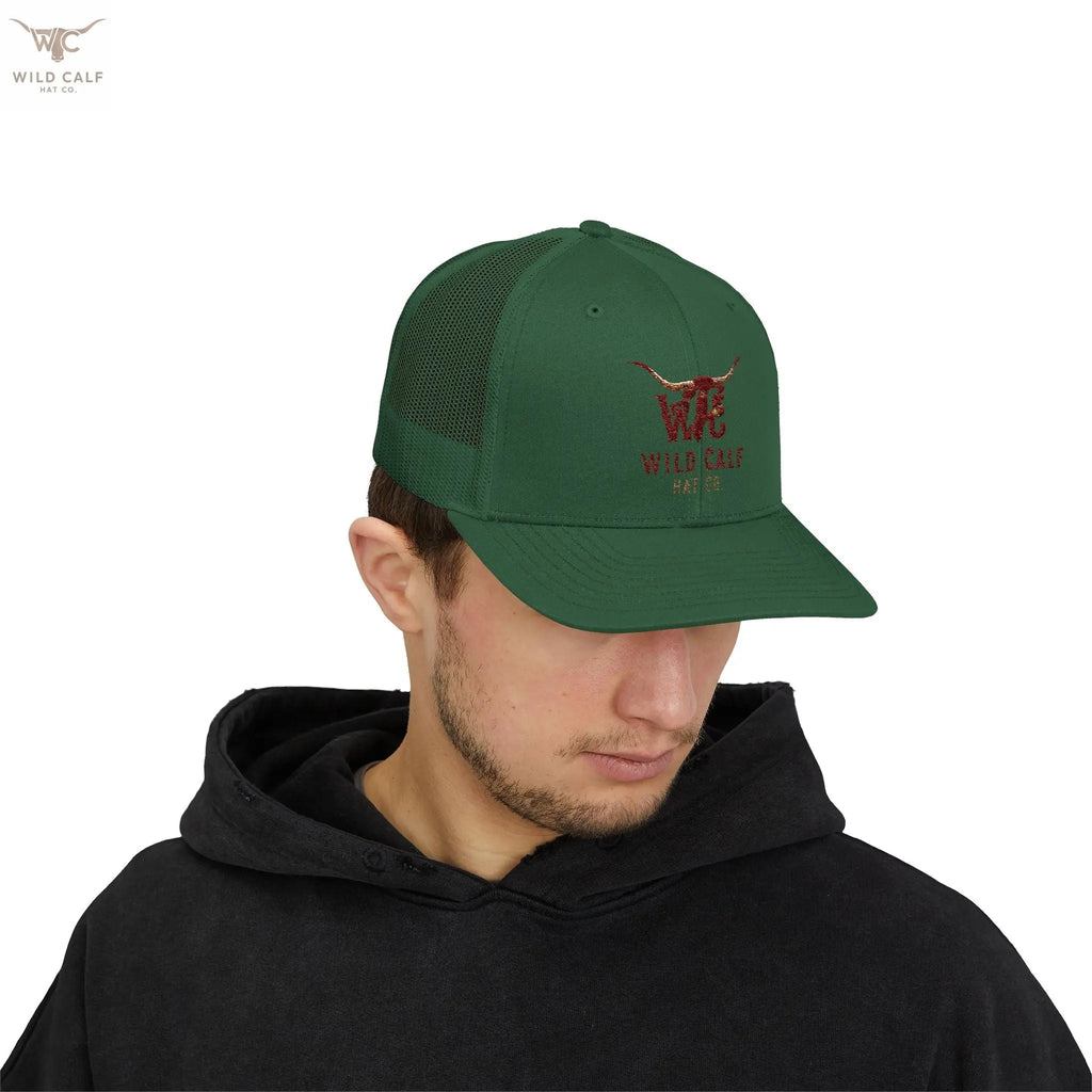 Wild Calf Co. Embroidered Trucker Cap - Wild Calf Hat Company