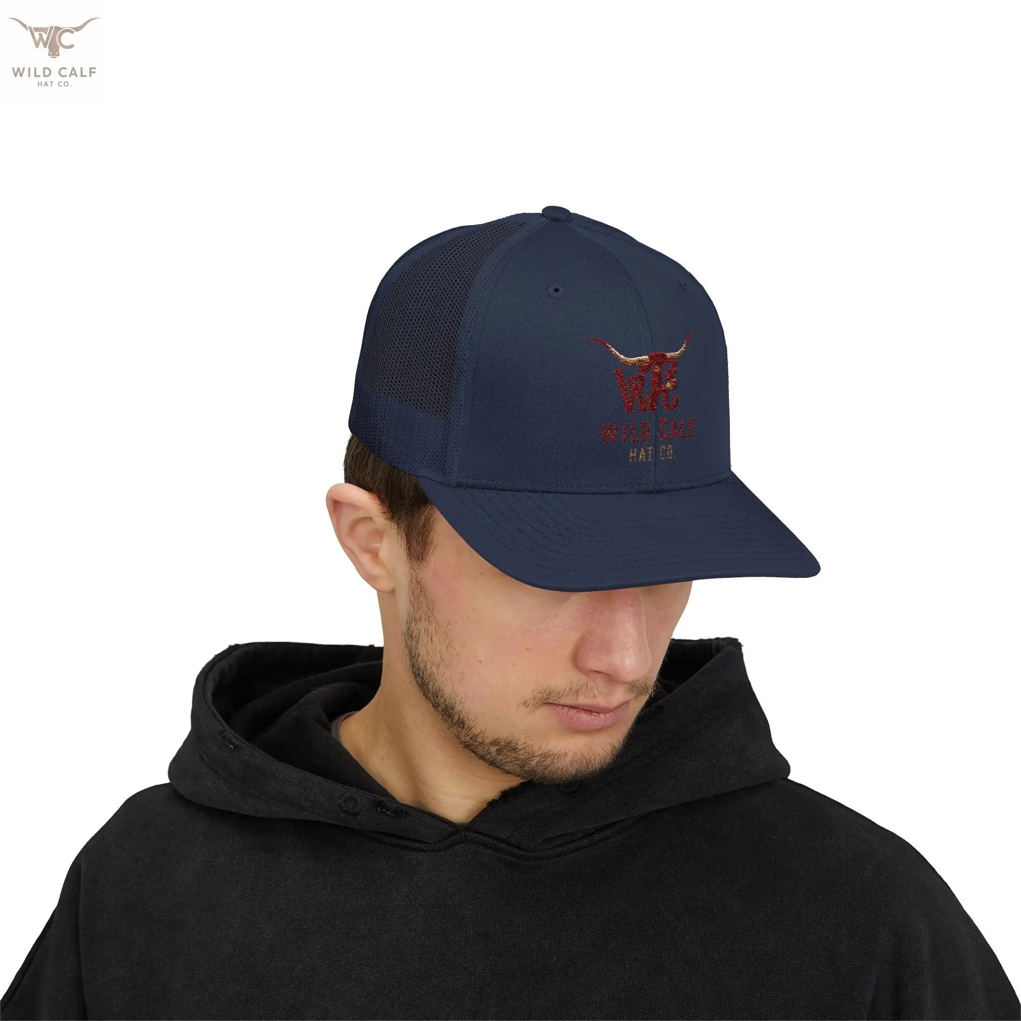 Wild Calf Co. Embroidered Trucker Cap - Wild Calf Hat Company