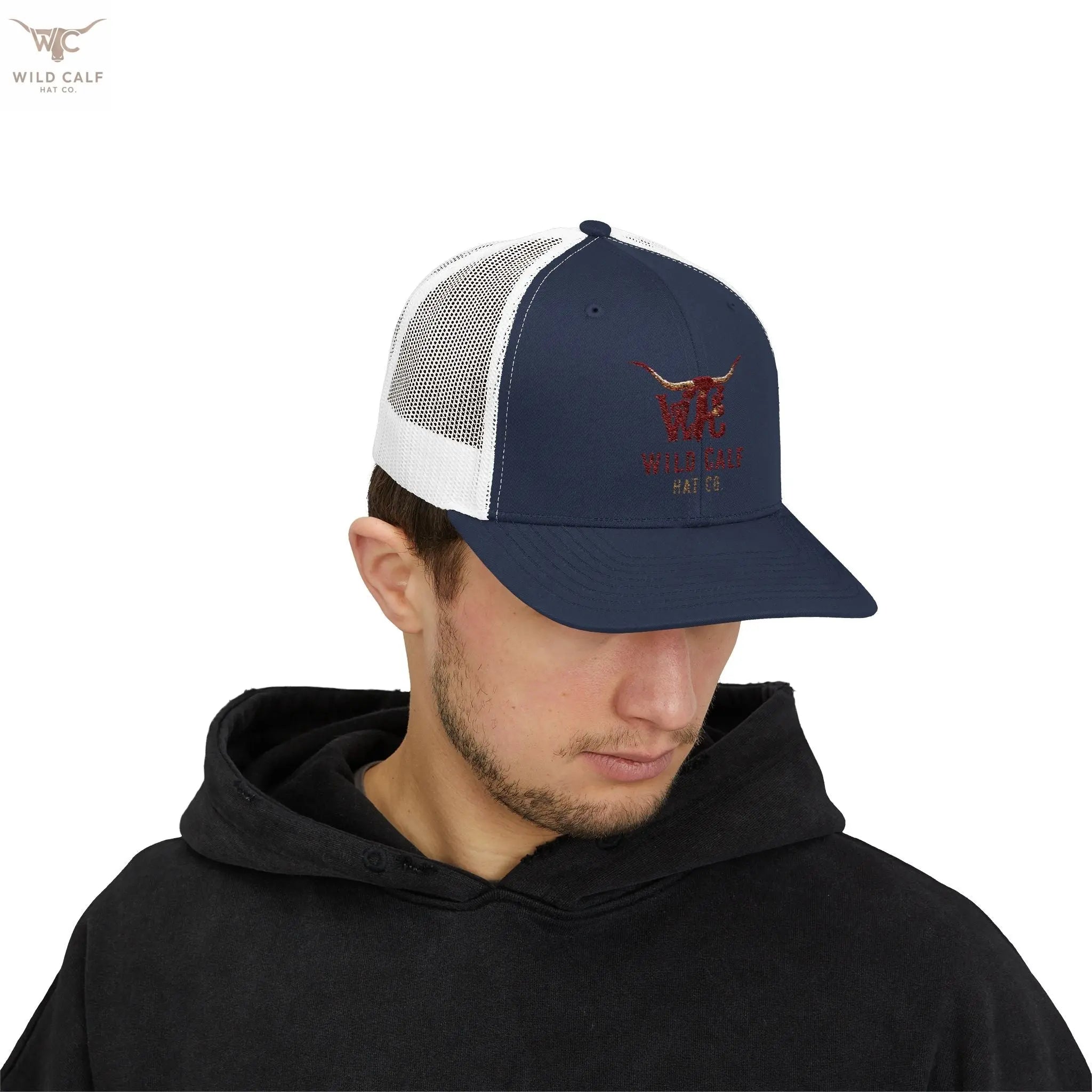 Wild Calf Co. Embroidered Trucker Cap - Wild Calf Hat Company