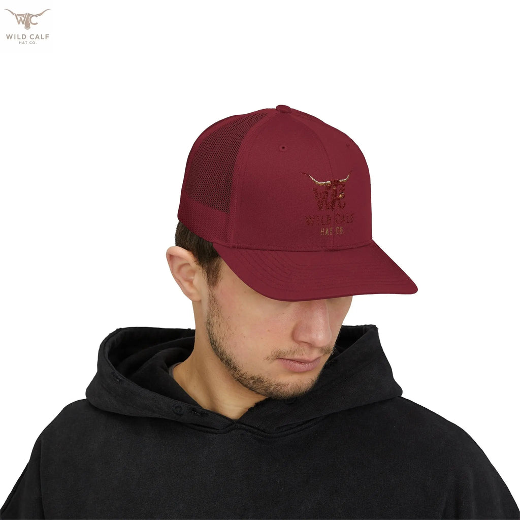 Wild Calf Co. Embroidered Trucker Cap - Wild Calf Hat Company