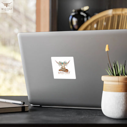 Wild Calf Floral Skull Kiss - Cut Vinyl Decal — Western Cowgirl Sticker - Wild Calf Hat Company