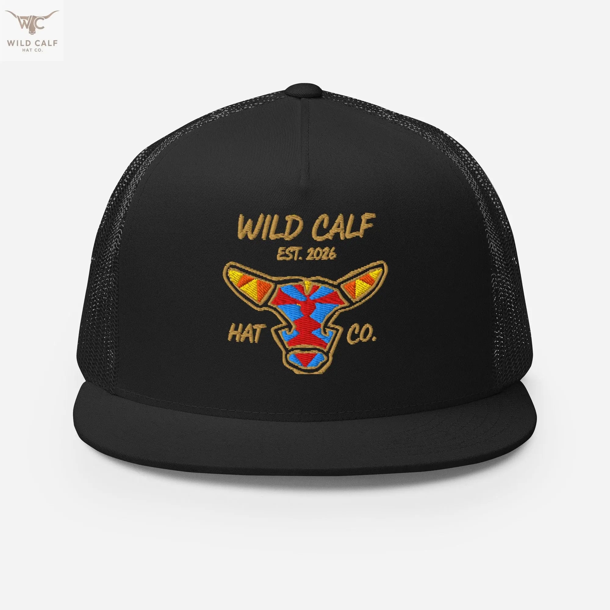 Wild Calf Emblem Trucker Cap - Wild Calf Hat Company
