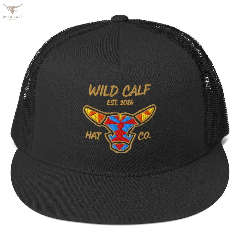 Wild Calf Emblem Trucker Cap - Wild Calf Hat Company